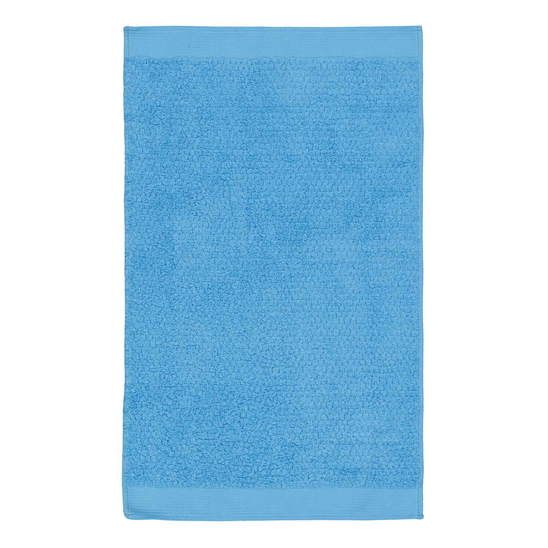 Ibiza Handtuch 50x100 cm Frottier blau – Luxuriöses FEILER Handtuch in der Größe 50 × 100 cm aus Frottier mit Original FEILER-Chenille-Bordüre, Made in Germany.
