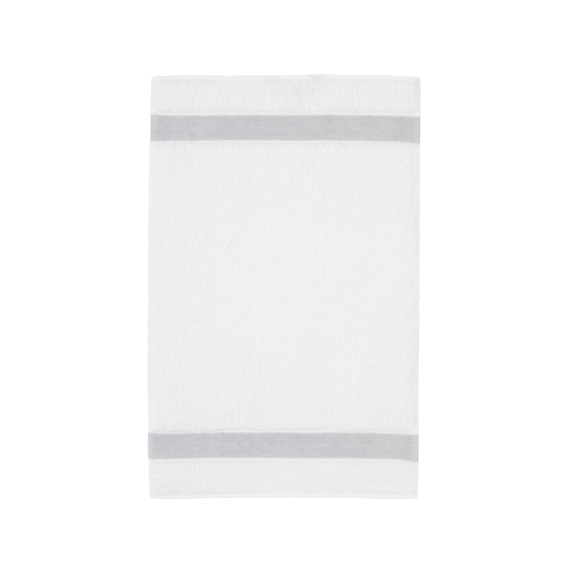 EXCLUSIVGästehandtuch 30 x 50  cm Frottier silber – Luxuriöses FEILER Handtuch in der Größe 30 × 50  cm aus Frottier mit Original FEILER-Chenille-Bordüre, Made in Germany.
