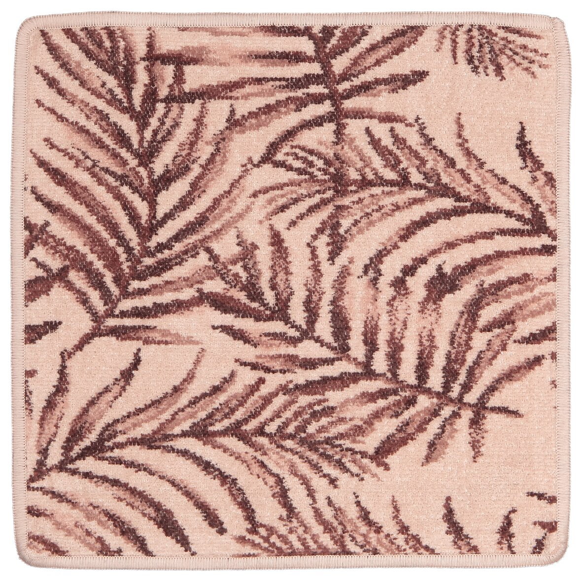 FEILER DESERT PALMS Gesichtstuch in Kiesel, Größe 30 × 30 cm, gefertigt aus weicher Original FEILER-Chenille in Deutschland.
