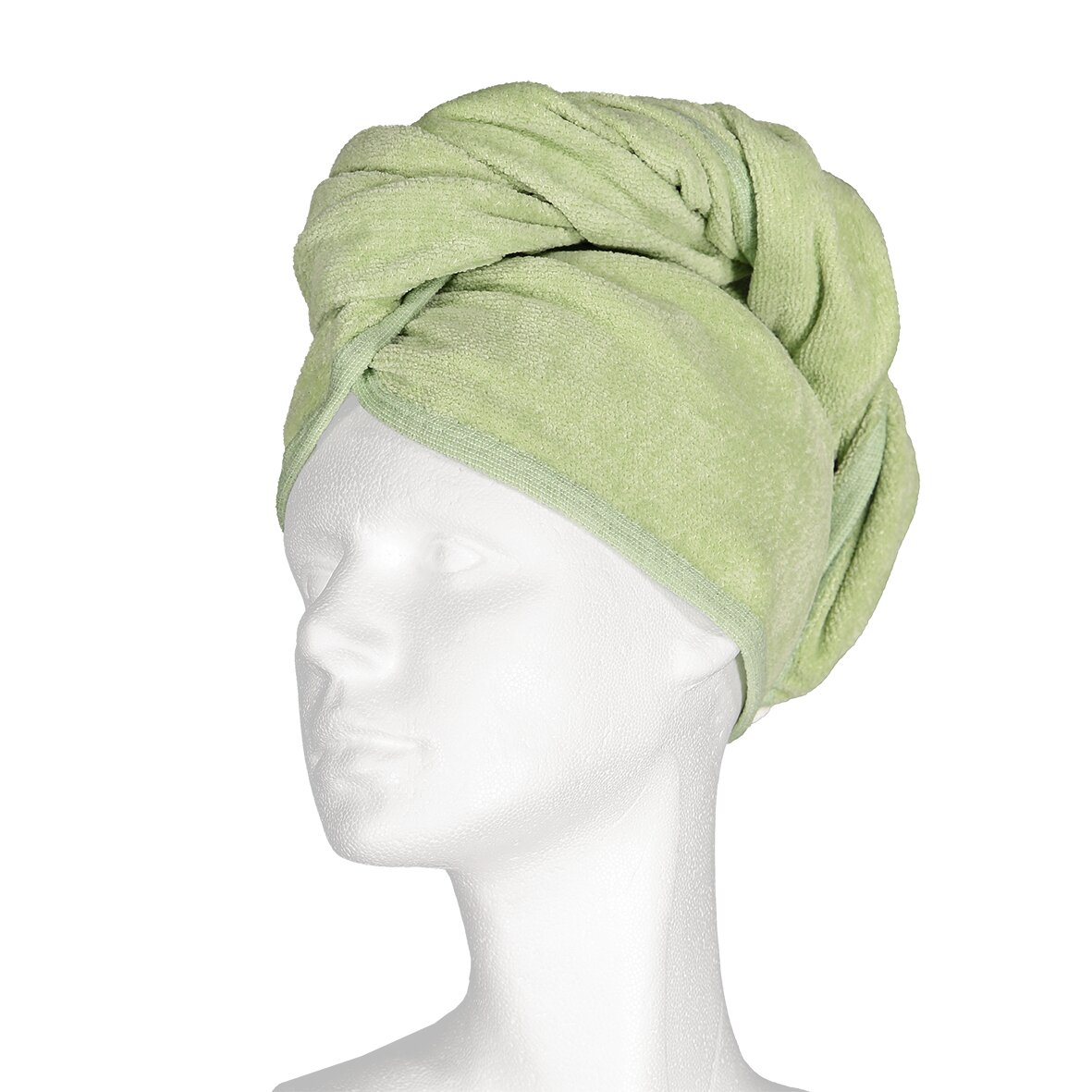 FEILER PURE Chenille Hair Turban in Pistachio, made from high-quality cotton – Premium FEILER hair turban PURE, made from Original FEILER chenille, crafted in Germany.