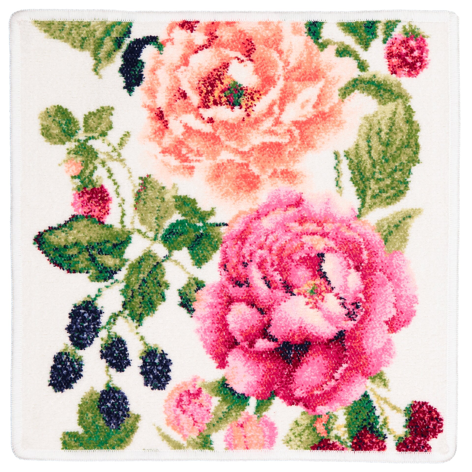 BEATRICE Chenille Gesichtstuch 30 × 30 cm Weiß – Luxuriöses FEILER Gesichtstuch aus Original FEILER-Chenille, Made in Germany.