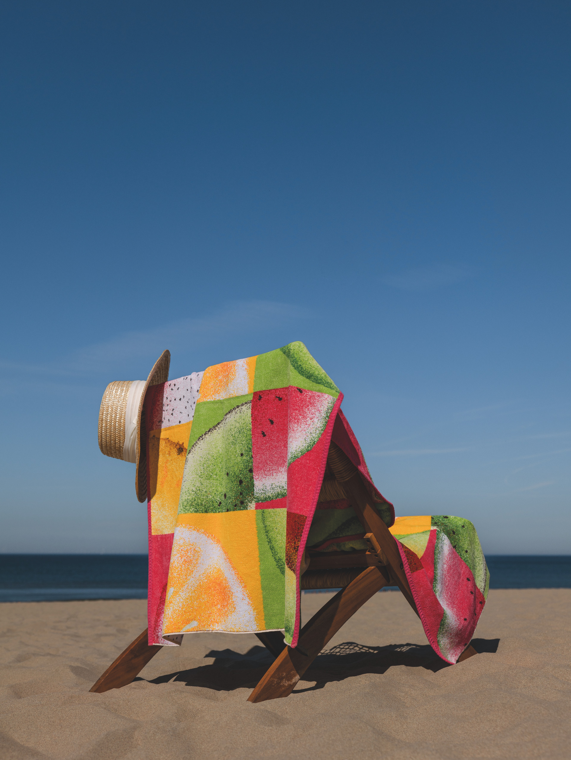 Premium FEILER beach towel, made from Original FEILER chenille, crafted in Germany.