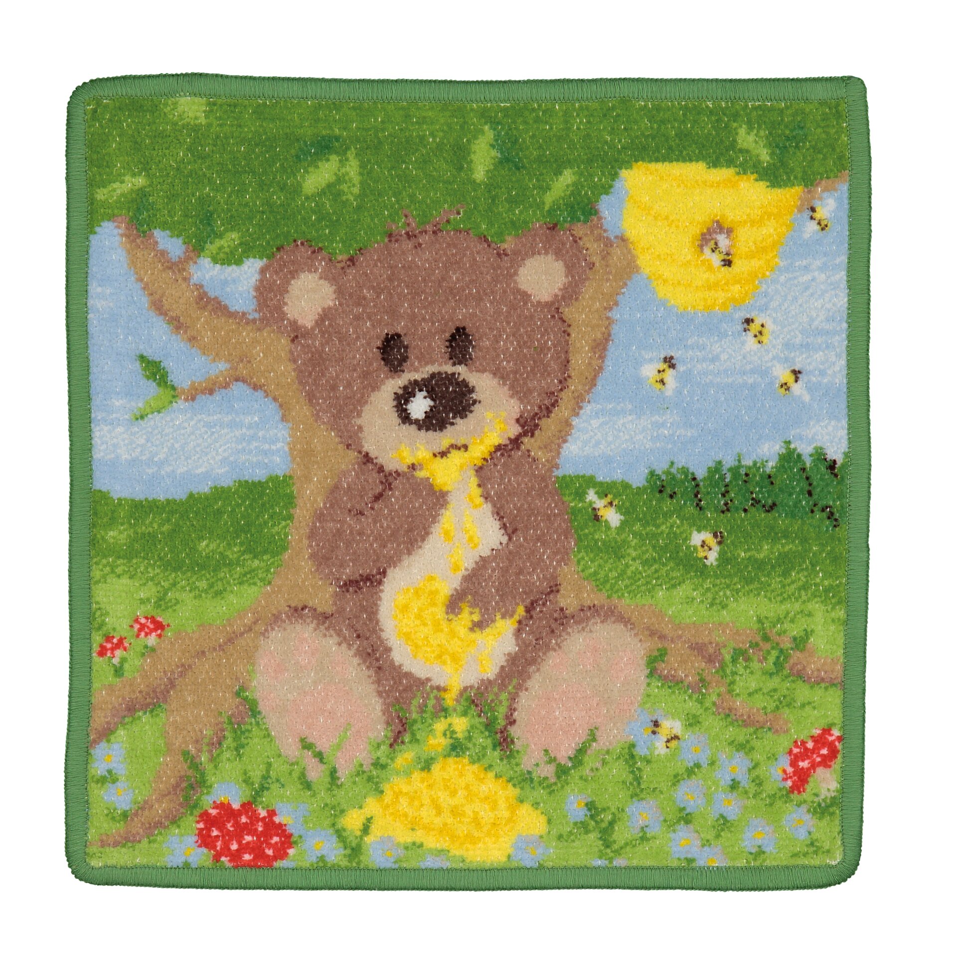 HONEYBEAR Chenille Gesichtstuch 25 × 25 cm – Luxuriöses FEILER Gesichtstuch aus Original FEILER-Chenille, Made in Germany.