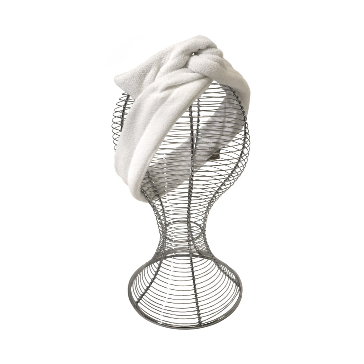 LA Chenille Haarband weiß – Luxuriöses FEILER Handtuch aus Original FEILER-Chenille, Made in Germany.