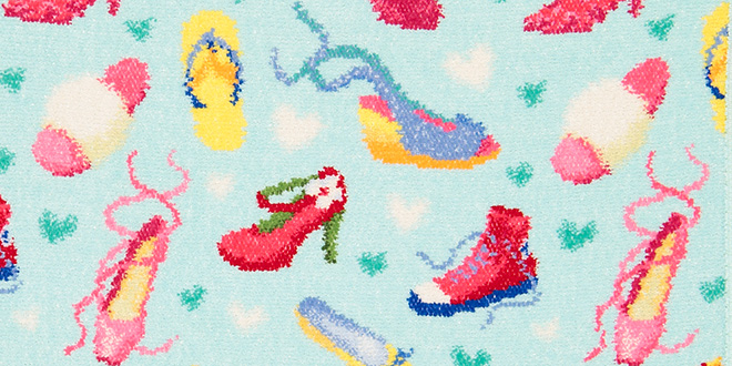 Souvenir-Motiv der FEILER CRAZY SHOES Kollektion.
