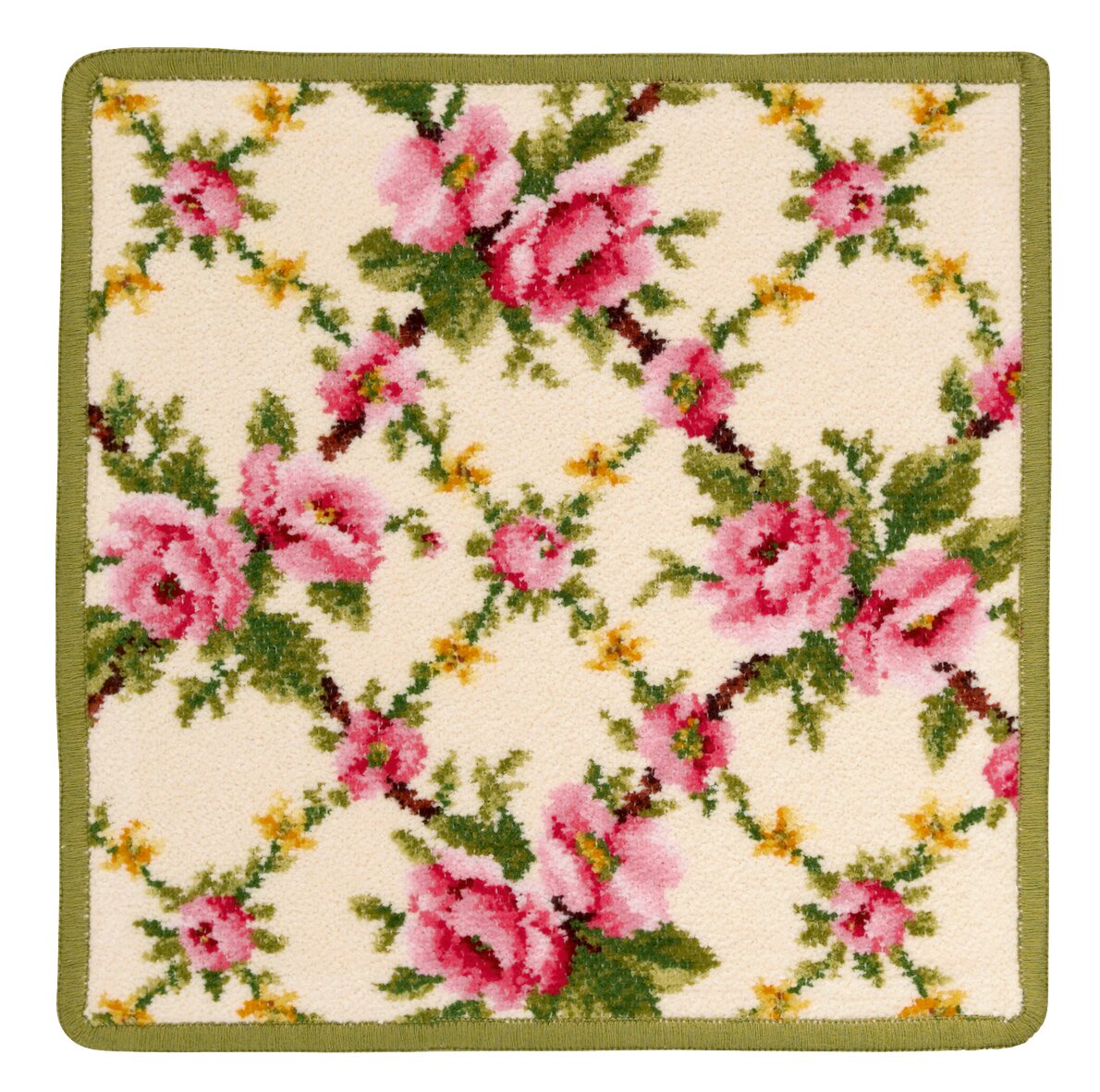 AMELIE Chenille Gesichtstuch 25 × 25 cm Moos – Luxuriöses FEILER Gesichtstuch in Moosgrün aus Original FEILER-Chenille, Made in Germany.