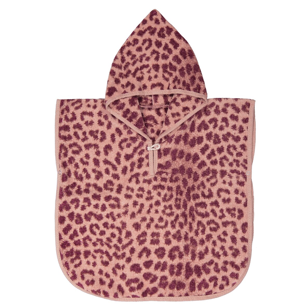 Weicher Leo Print Chenille Baby Poncho – Luxuriöses FEILER Kinder Handtuch der Kollektion WILD LEO als Produktaufnahme aus Original FEILER-Chenille, Made in Germany.