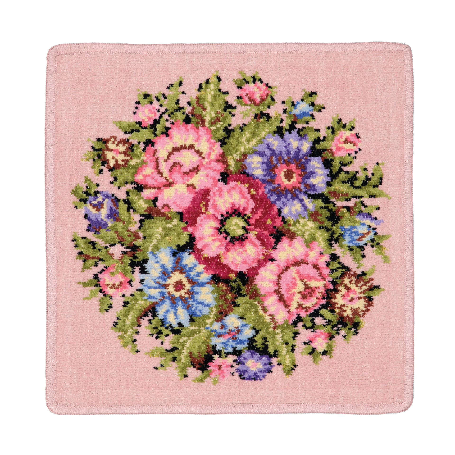 VIENNA Chenille Gesichtstuch 30 × 30 cm puder – Luxuriöses FEILER Gesichtstuch aus Original FEILER-Chenille, Made in Germany.