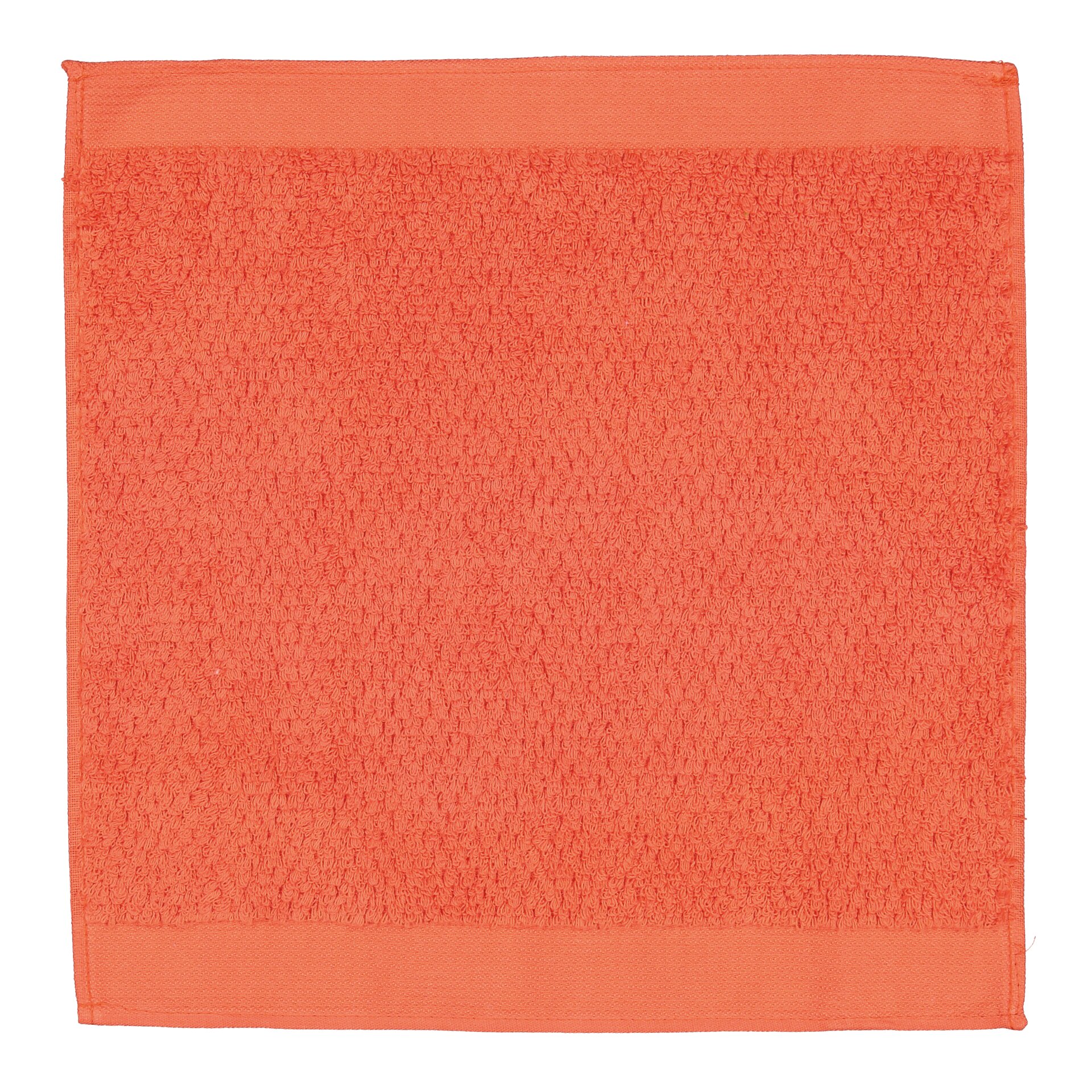 Ibiza Gästehandtuch 30 x 50 cm Frottier orange – Luxuriöses FEILER Handtuch in der Größe 30 × 50 cm aus Frottier mit Original FEILER-Chenille-Bordüre, Made in Germany.