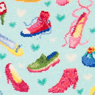 Souvenir-Motiv der FEILER CRAZY SHOES Kollektion.