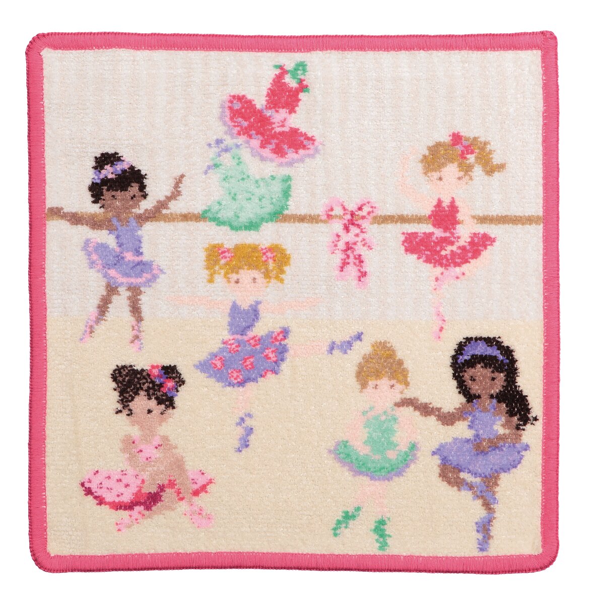 Exclusive FEILER face cloth BALLERINA, Pink, 25 x 25 cm, made from Original FEILER chenille, Made in Germany.