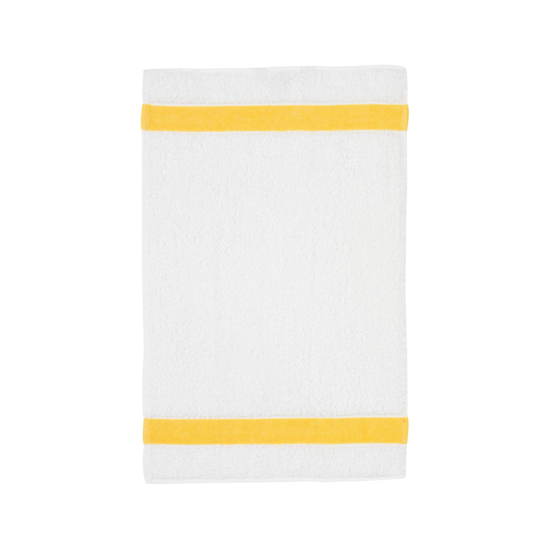 EXCLUSIV Gästehandtuch 30 x 50 cm Frottier gelb – Luxuriöses FEILER Handtuch in der Größe 30 × 50 cm aus Frottier mit Original FEILER-Chenille-Bordüre, Made in Germany.