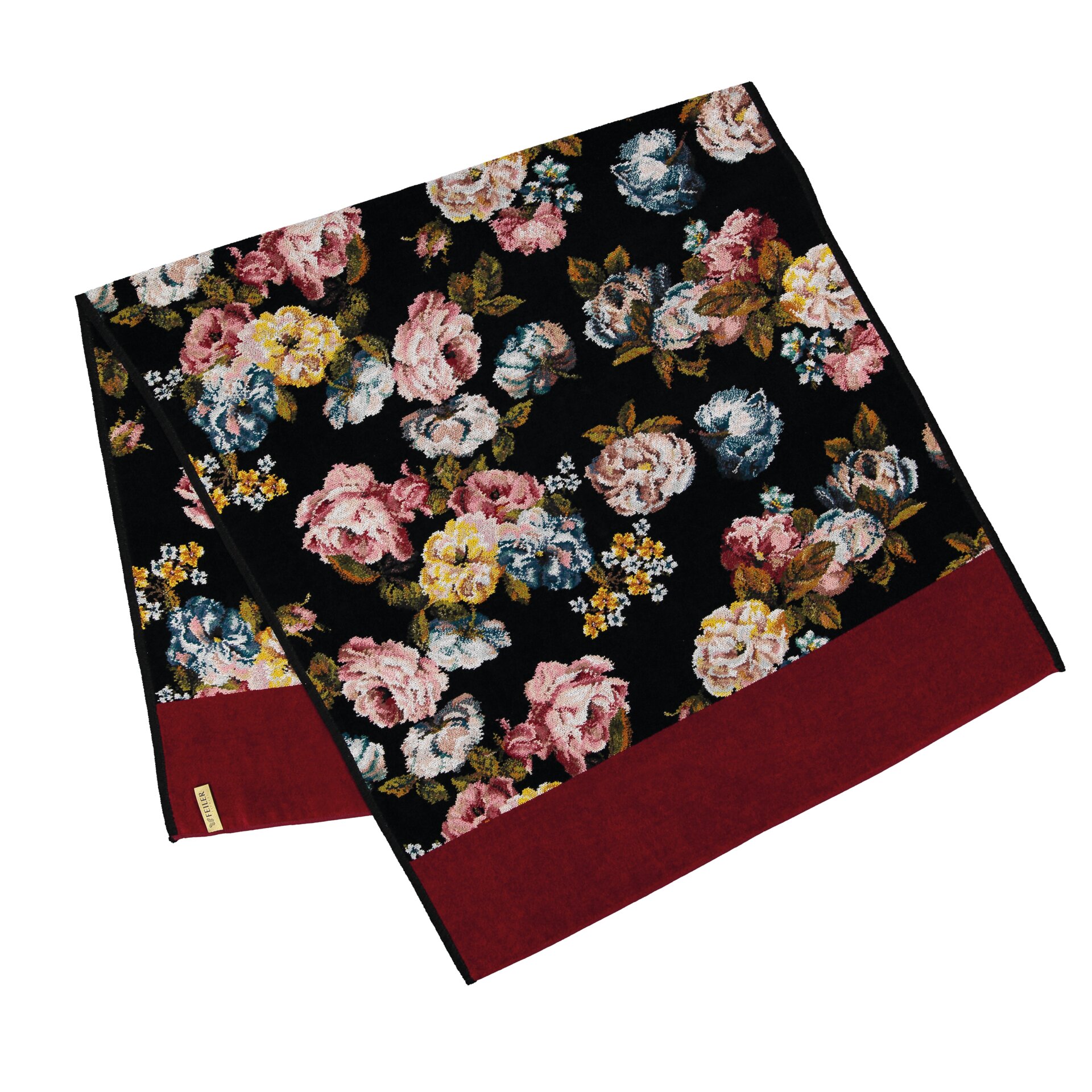 ROSE Chenille Duschtuch 75 × 150 cm – Luxuriöses FEILER Duschtuch aus Original FEILER-Chenille, Made in Germany.