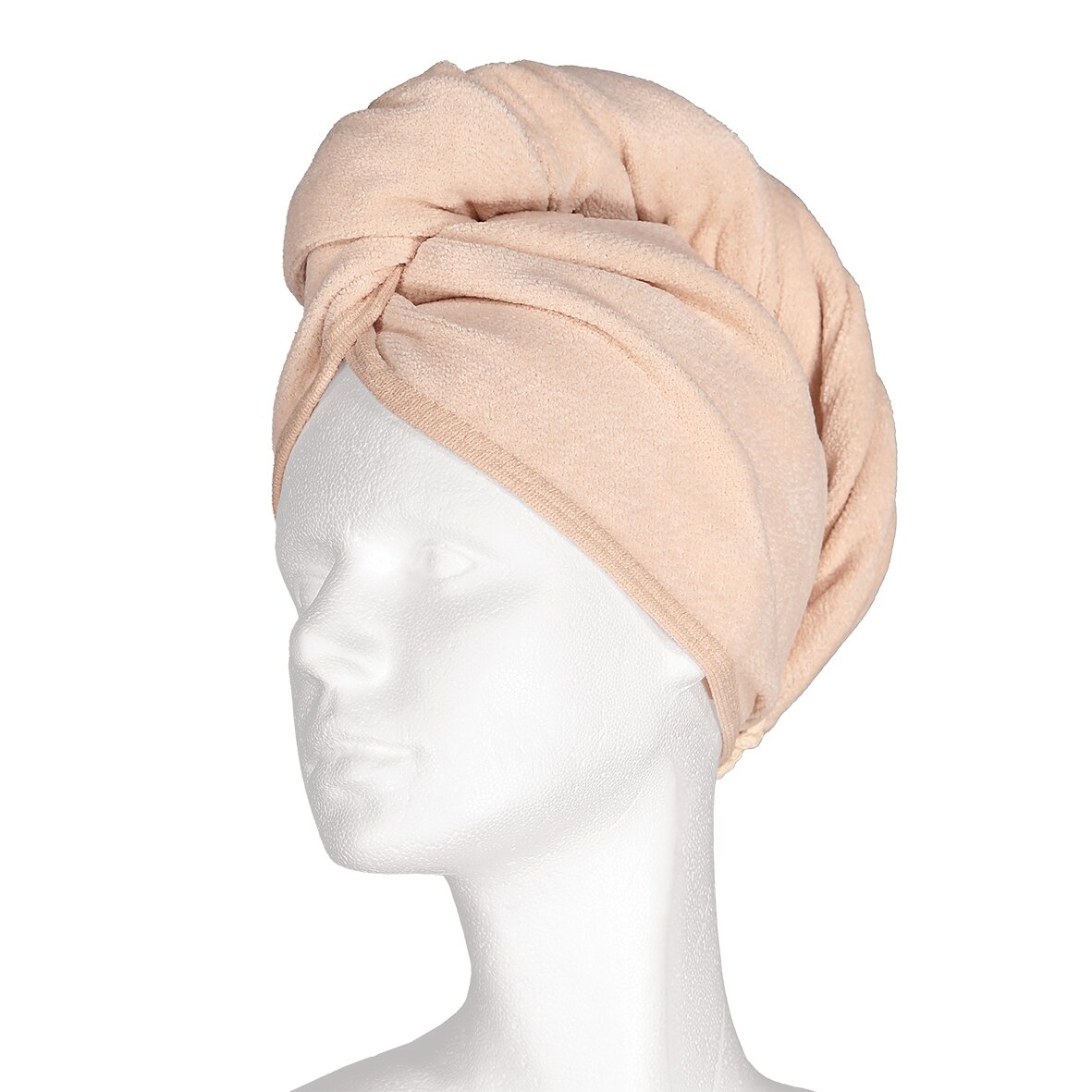 FEILER PURE Chenille Hair Turban in shell, made from high-quality cotton – Luxury FEILER hair turban PURE, made from Original FEILER chenille, Made in Germany.
