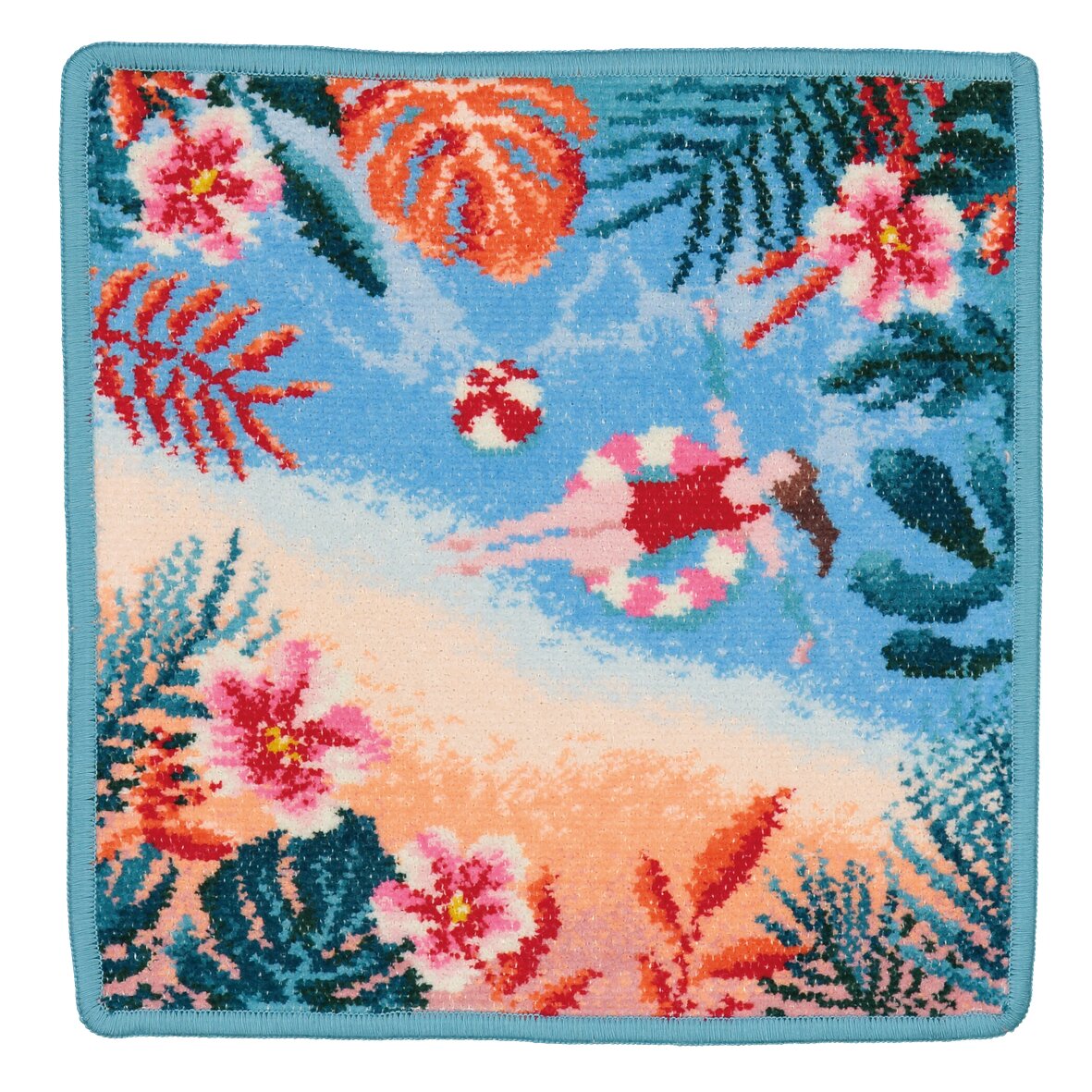 PLAYA Chenille Gesichtstuch 25 × 25 cm – Luxuriöses FEILER Gesichtstuch aus Original FEILER-Chenille, Made in Germany.