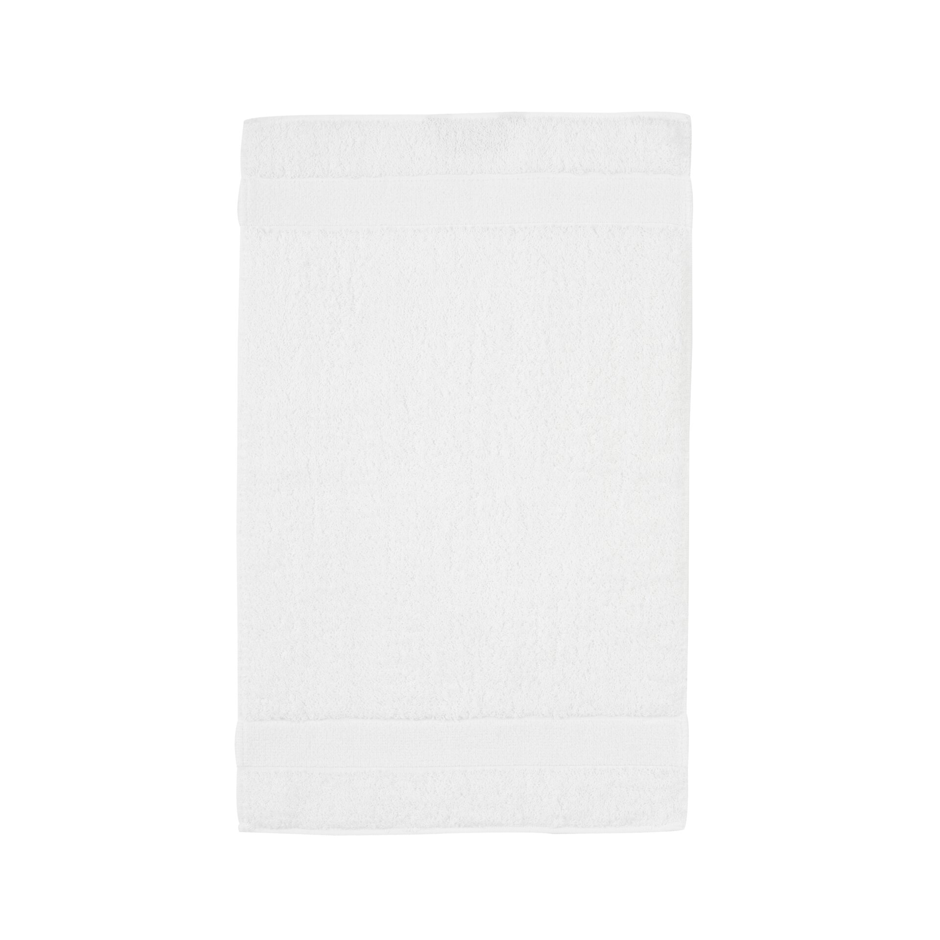 Exclusive FEILER guest towel, White, 30 x 50 cm, made from premium terry cotton with an Original FEILER chenille border, Made in Germany.