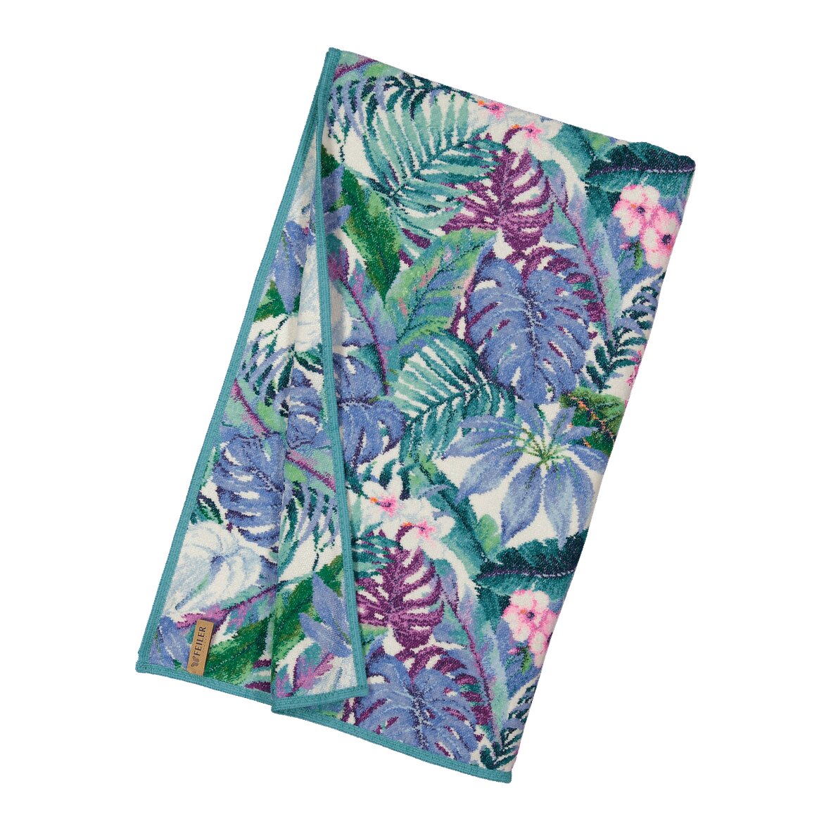 Premium FEILER hand towel TROPICAL, 150 x 250 cm, made from Original FEILER chenille, crafted in Germany.