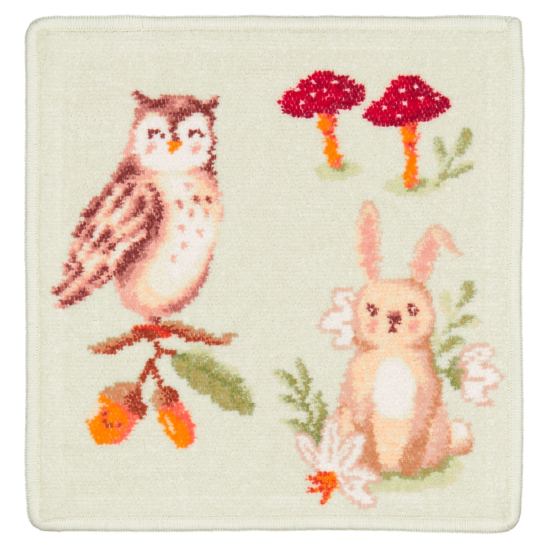 FOREST Chenille Pflegetuch 25 × 25 cm Weiß – Luxuriöses FEILER Handtuch aus Original FEILER-Chenille, Made in Germany.
