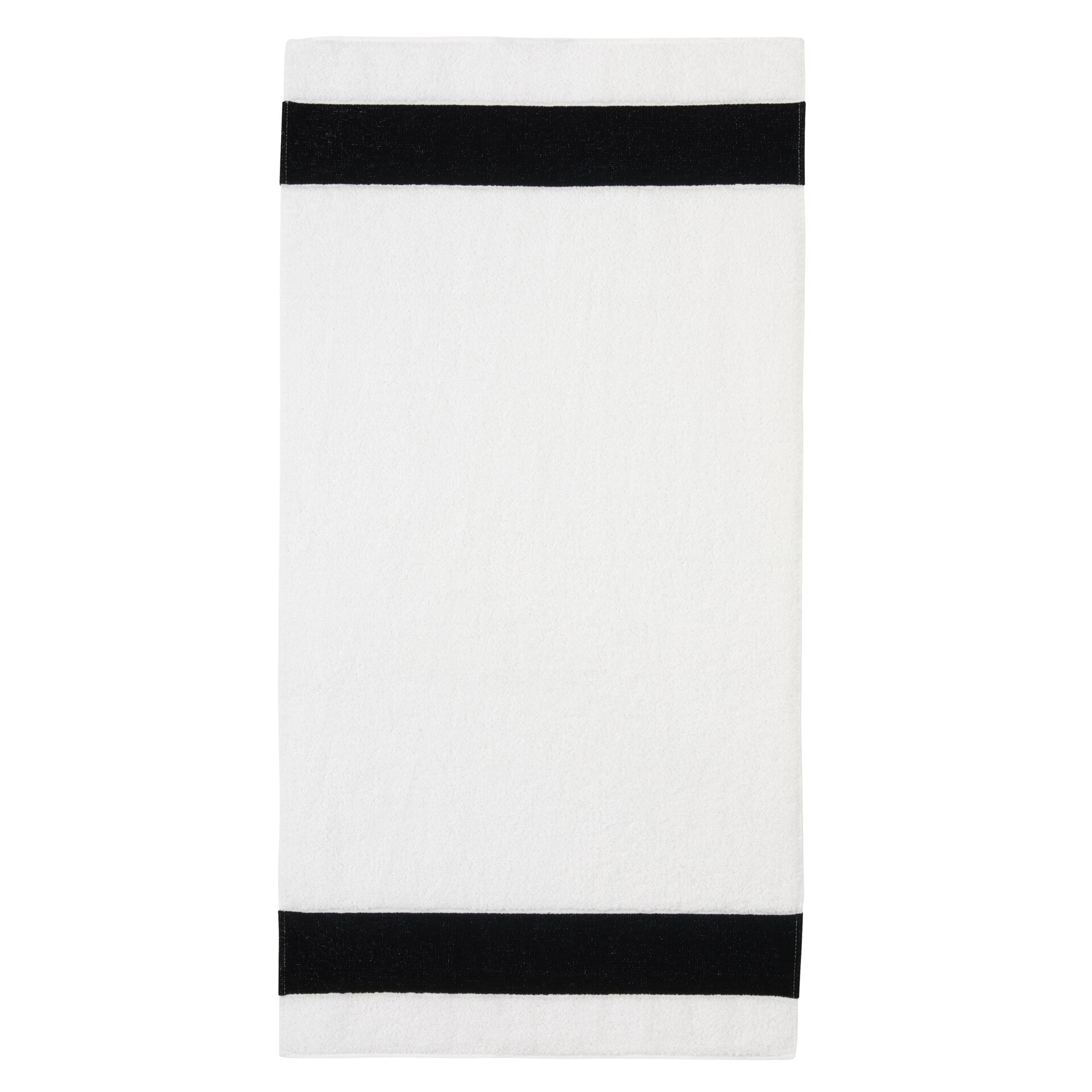 Luxury FEILER hand towel, Black, 30 x 50 cm, made from premium terry cotton with an Original FEILER chenille border, Made in Germany.