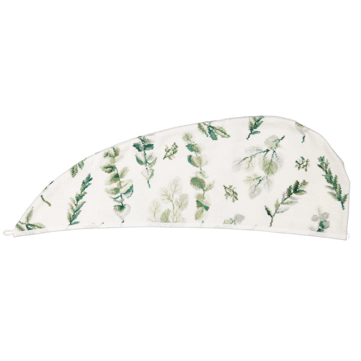 Handtuchturban mit Blättermuster – Luxuriöser FEILER Handtuch-Turban der Kollektion GENTLE LEAVES LEGEWARE aus Original FEILER-Chenille, Made in Germany.
