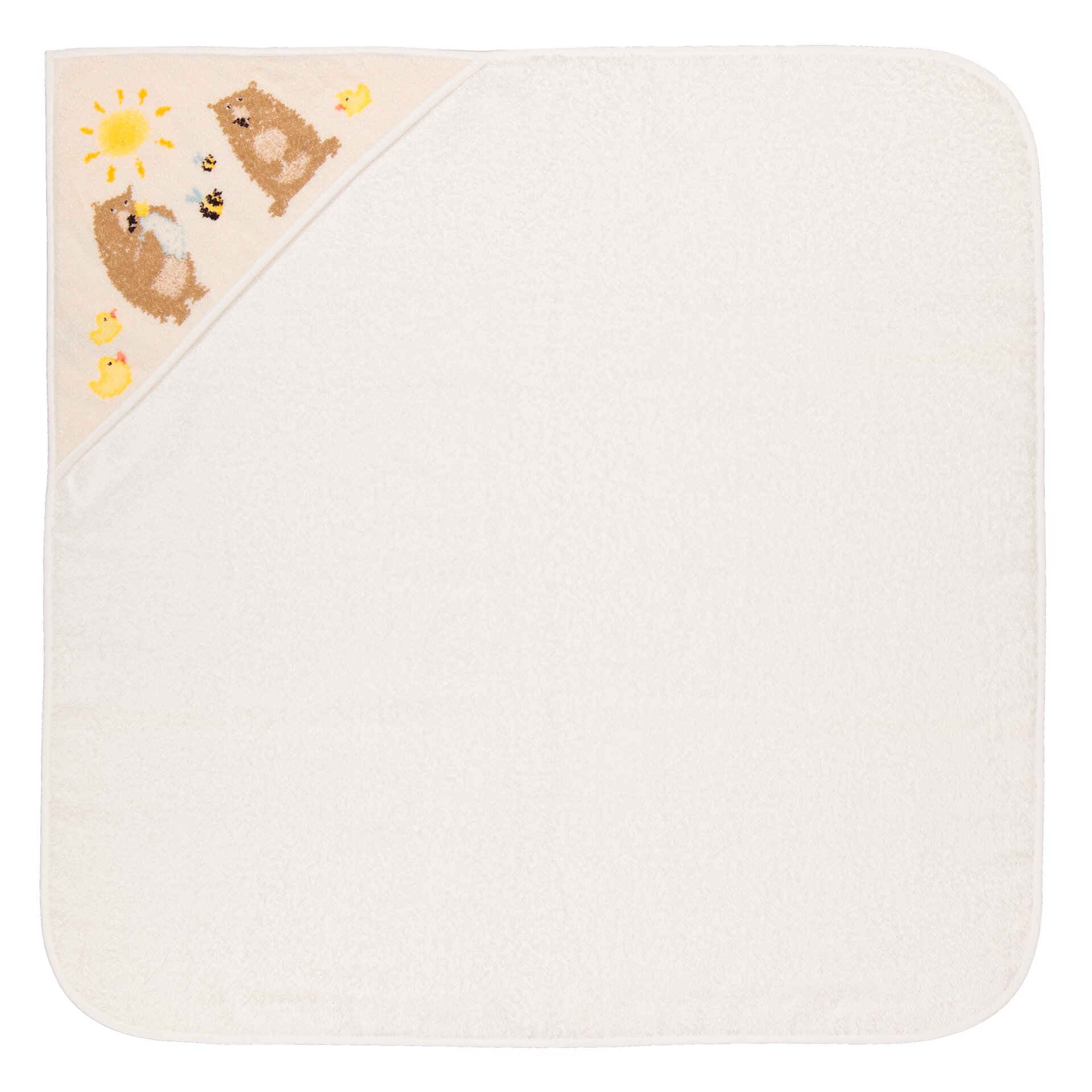 BEN Chenille Badetuch mit Kapuze 80 × 80 cm – Luxuriöses FEILER Badetuch aus Original FEILER-Chenille, Made in Germany.