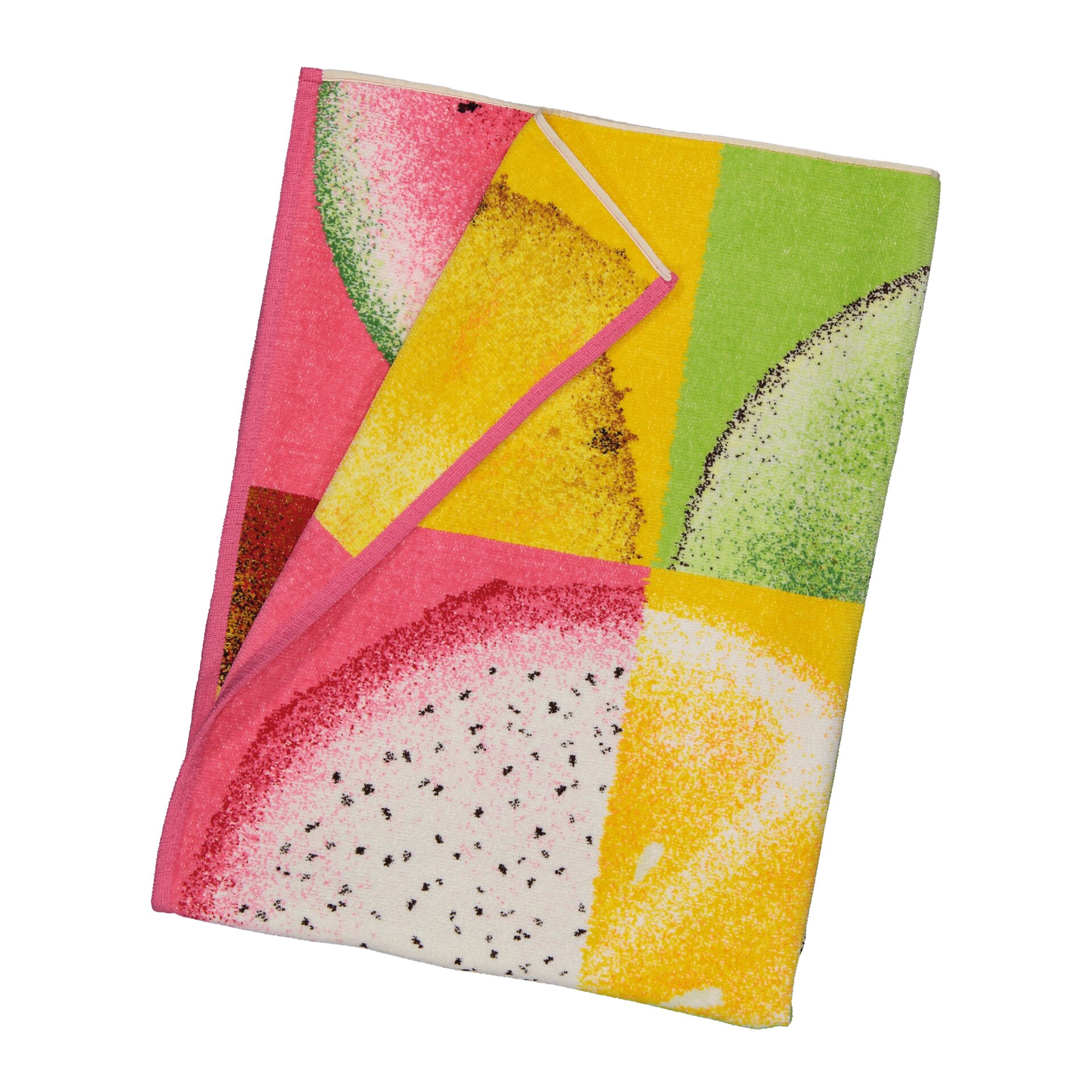 Premium FEILER bath sheet FRUITS, 100 x 150 cm, made from Original FEILER chenille, crafted in Germany.