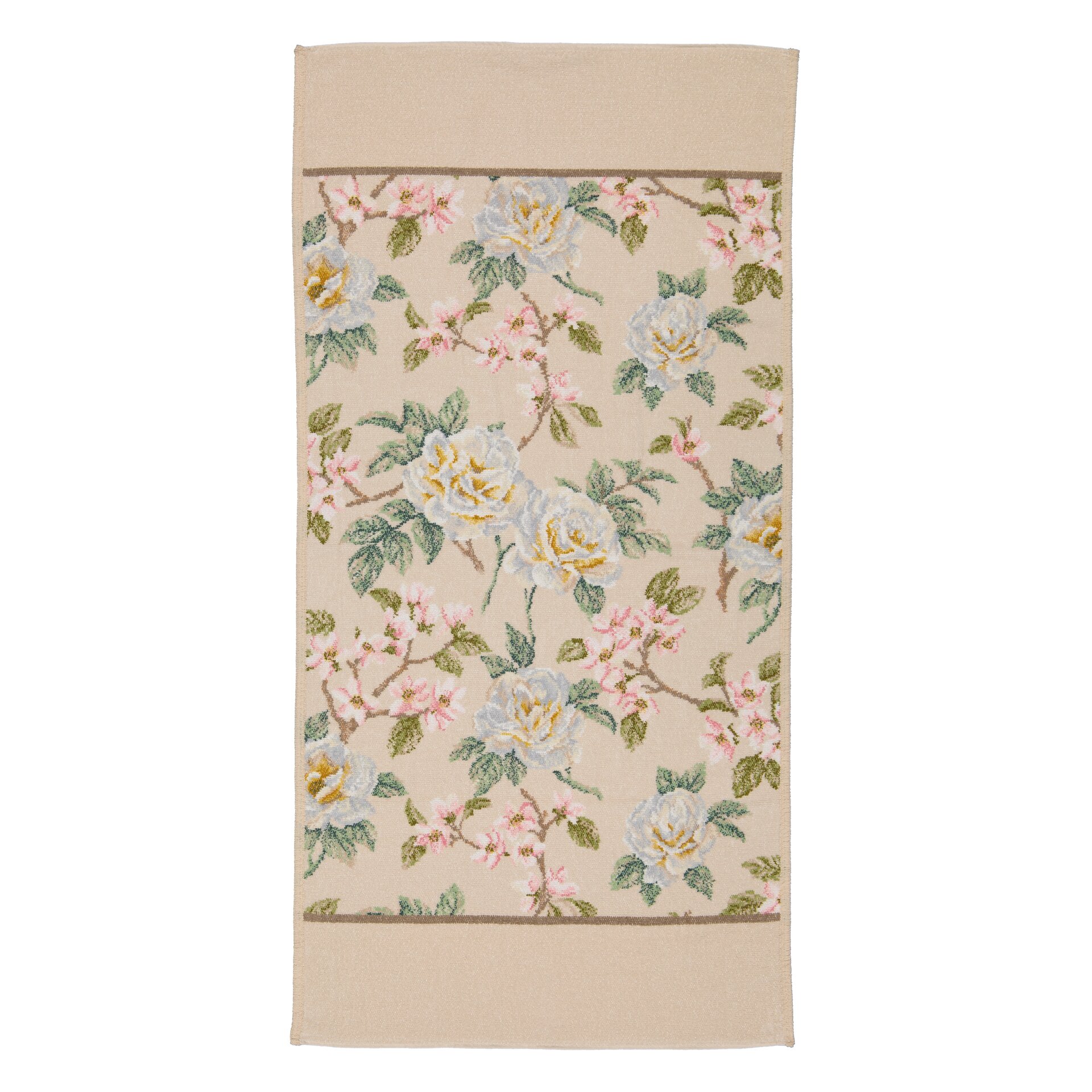 Premium FEILER hand towel VANILLA, Rose, 50 x 100 cm, made from Original FEILER chenille, crafted in Germany.