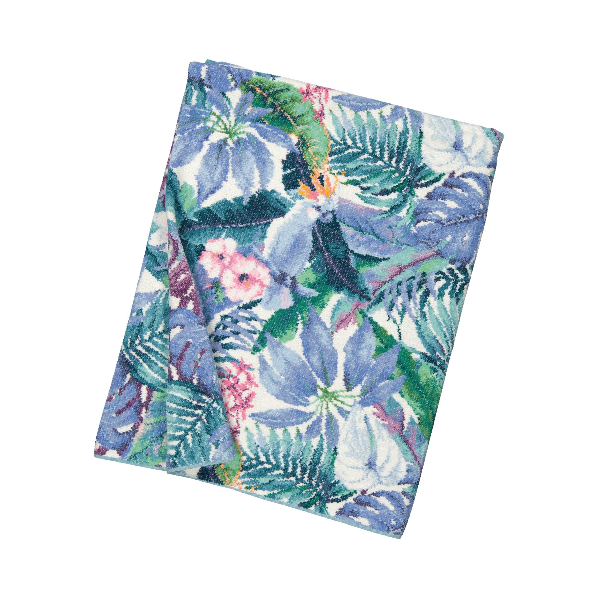 TROPICAL Chenille Badetuch 150 × 100 cm – Luxuriöses FEILER Badetuch aus Original FEILER-Chenille, Made in Germany.