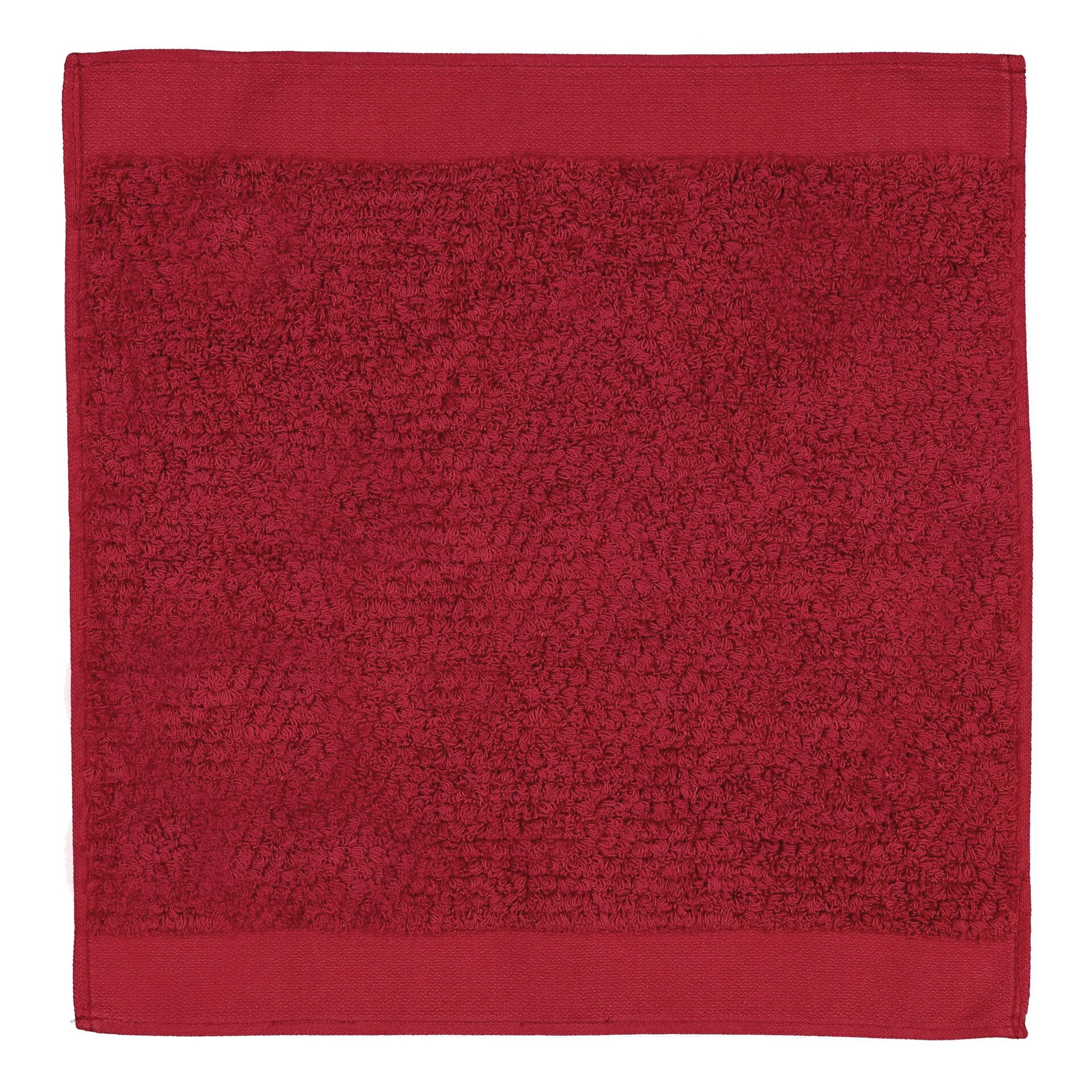 Ibiza Gästehandtuch 30 x 50 cm Frottier rot – Luxuriöses FEILER Handtuch in der Größe 30 × 50 cm aus Frottier mit Original FEILER-Chenille-Bordüre, Made in Germany.