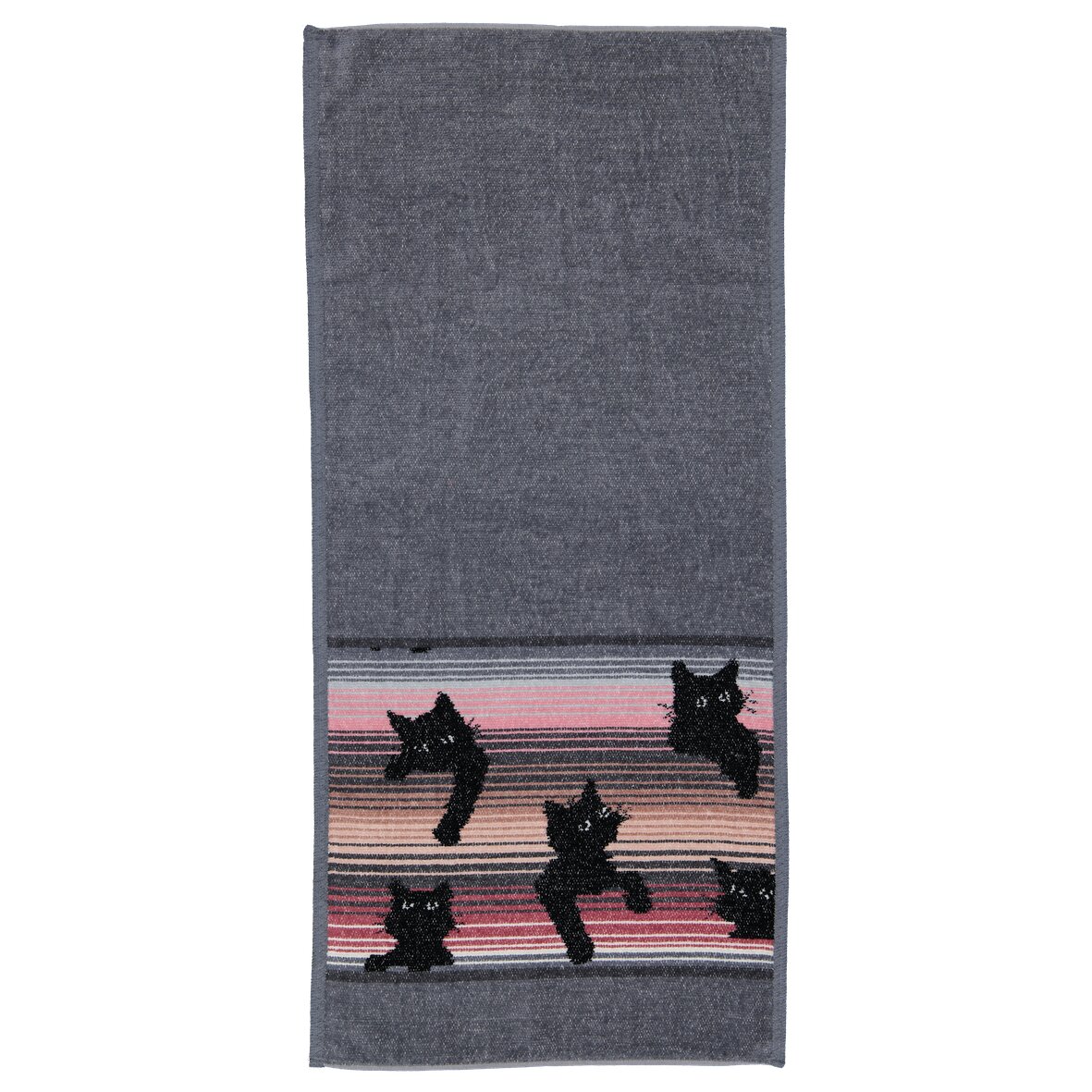 BLACK Chenille Gästetuch 37 × 80 cm Grau – Luxuriöses FEILER Gästetuch aus Original FEILER-Chenille, Made in Germany.
