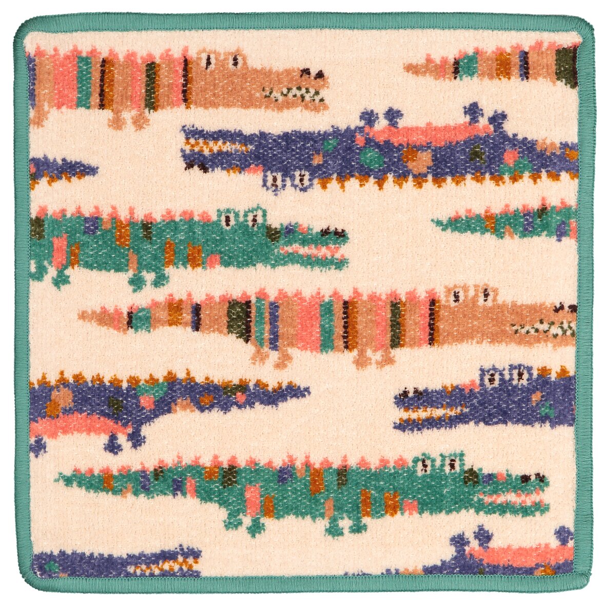 FEILER Beauty Cloth from the KROKO collection, size 25 × 25 cm, made from Original FEILER chenille in Germany.