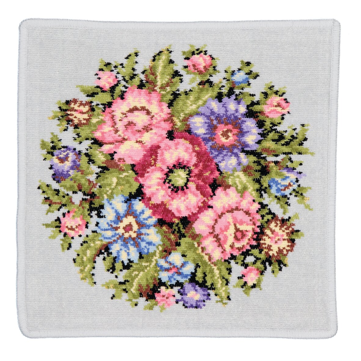 VIENNA Chenille Gesichtstuch 30 × 30 cm Silber – Luxuriöses FEILER Gesichtstuch aus Original FEILER-Chenille, Made in Germany.