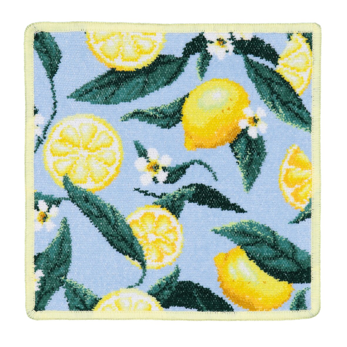 LEMONS Chenille Beautytuch 25 × 25 cm – Luxuriöses FEILER Handtuch aus Original FEILER-Chenille, Made in Germany.
