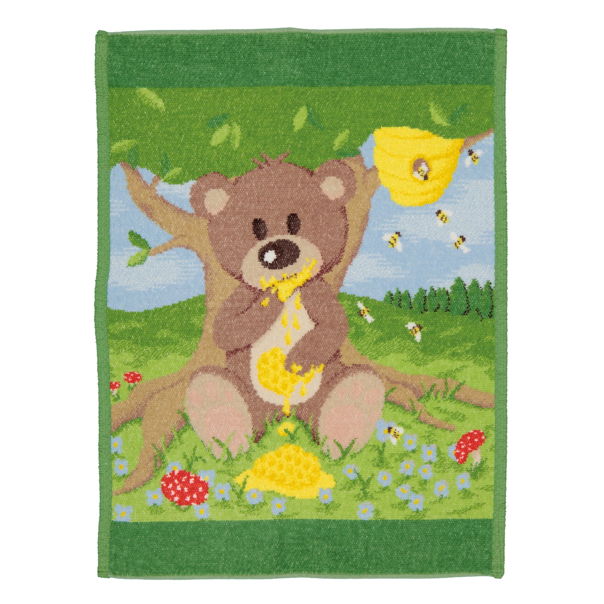 HONEYBEAR Chenille Gästehandtuch 37 × 50 cm – Luxuriöses FEILER Handtuch aus Original FEILER-Chenille, Made in Germany.