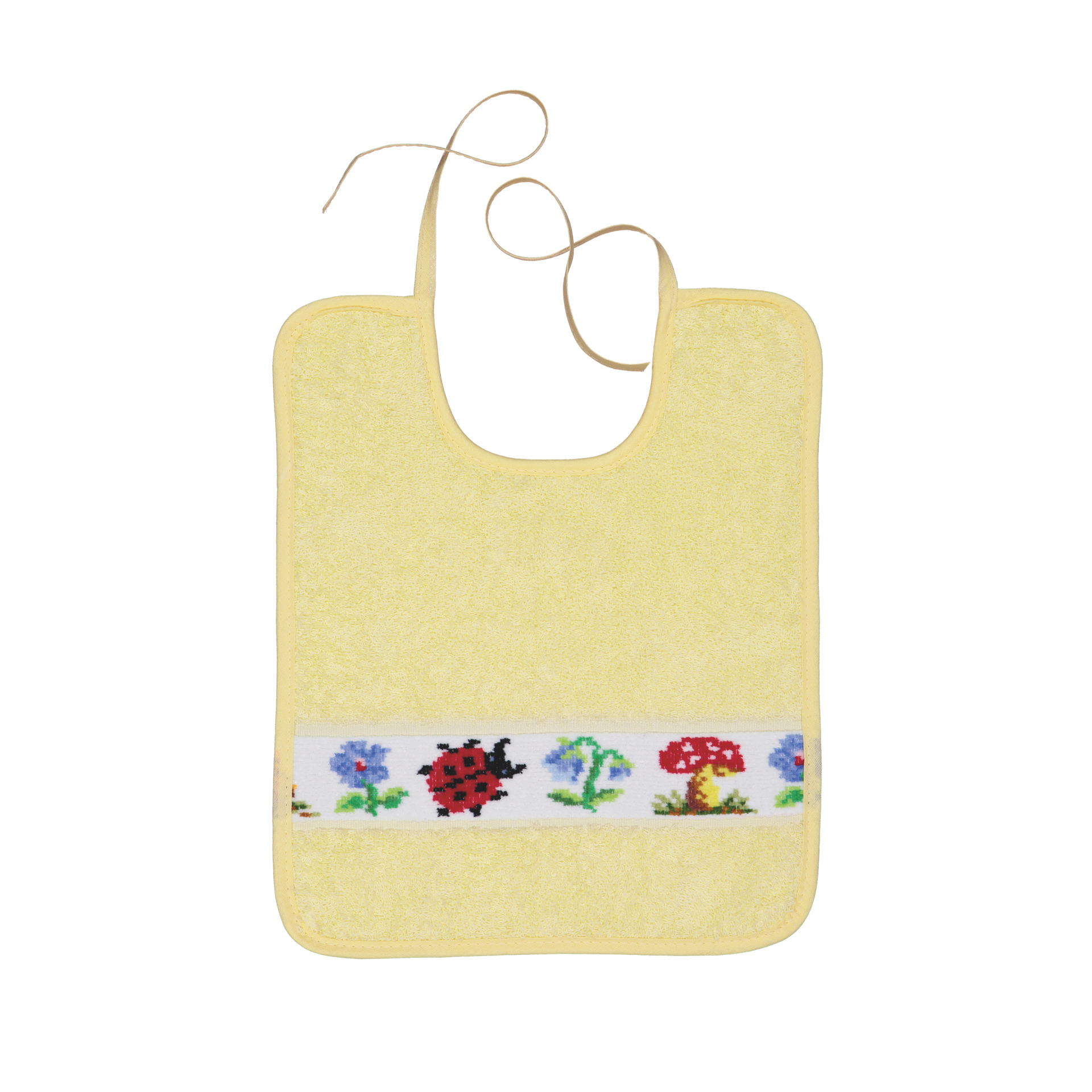 PAULI Lätzhen gelb  25 x 30 cm – Luxuriöses FEILER Handtuch der Kollektion PAULI LATZ in der Größe 25 × 30 cm aus Original FEILER-Chenille, Made in Germany.