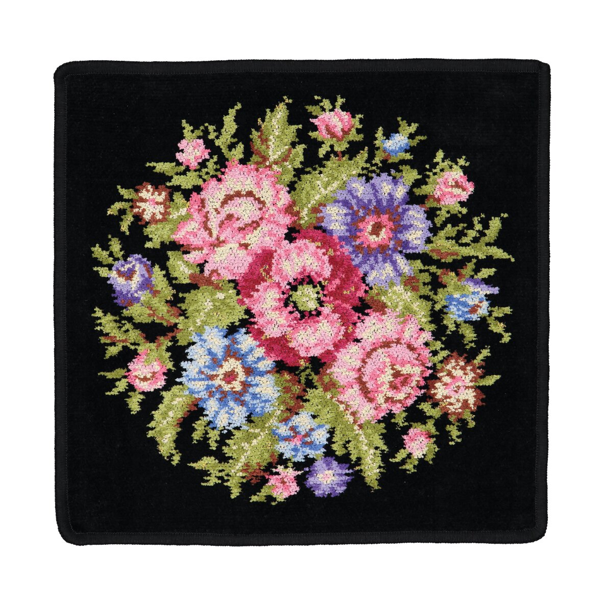 VIENNA Chenille Gesichtstuch 30 × 30 cm Schwarz – Luxuriöses FEILER Gesichtstuch aus Original FEILER-Chenille, Made in Germany.