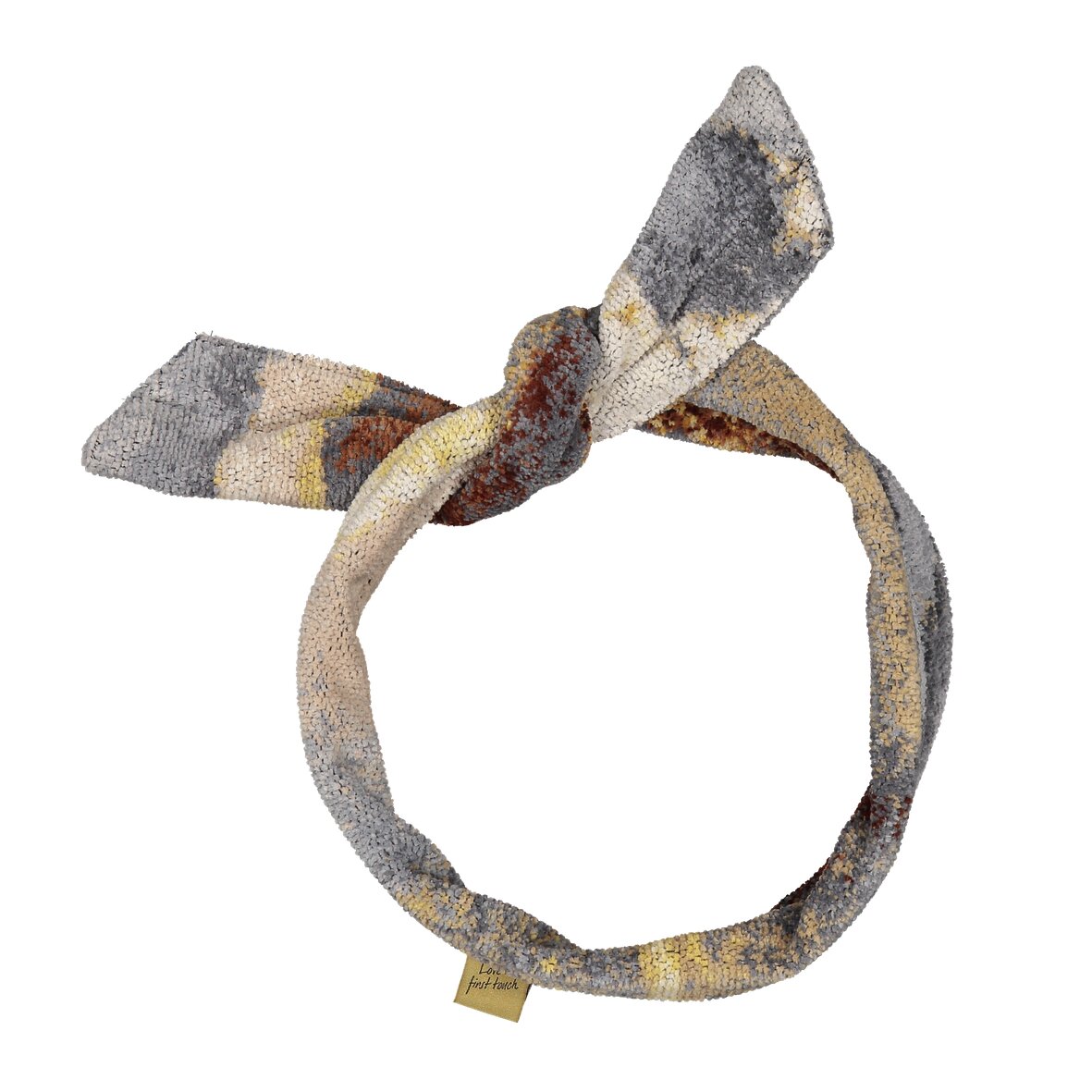FEILER Hairband from the GOLDEN FRAGMENTS collection, size 5 × 90 cm, product view 2, made from Original FEILER chenille in Germany.