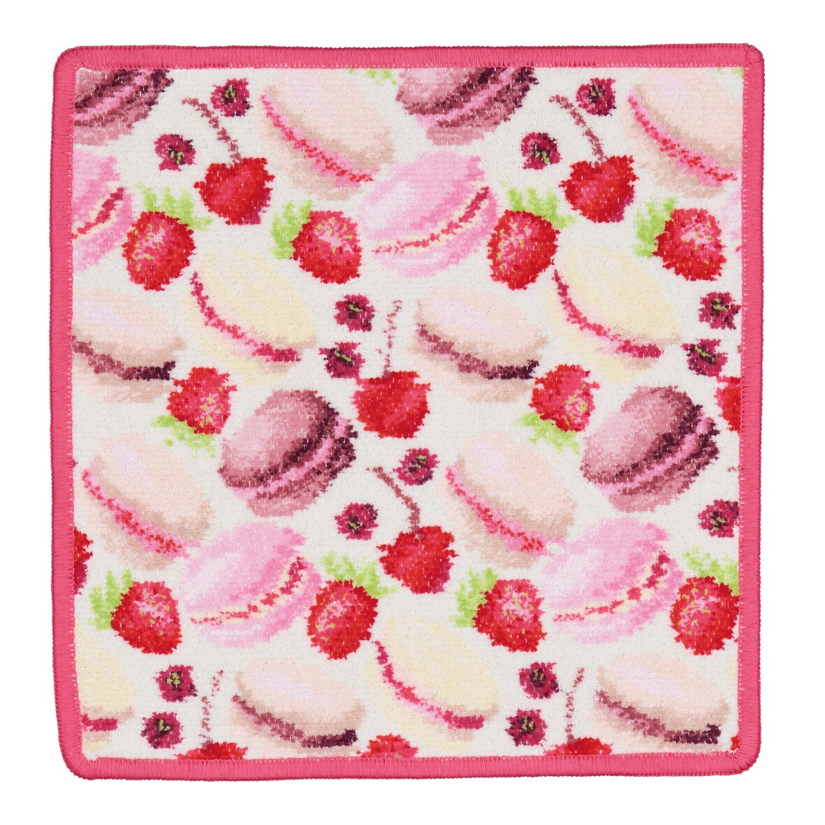 MACARONS Chenille Gesichtstuch 25 × 25 cm – Luxuriöses FEILER Gesichtstuch in Beige aus Original FEILER-Chenille, Made in Germany.
