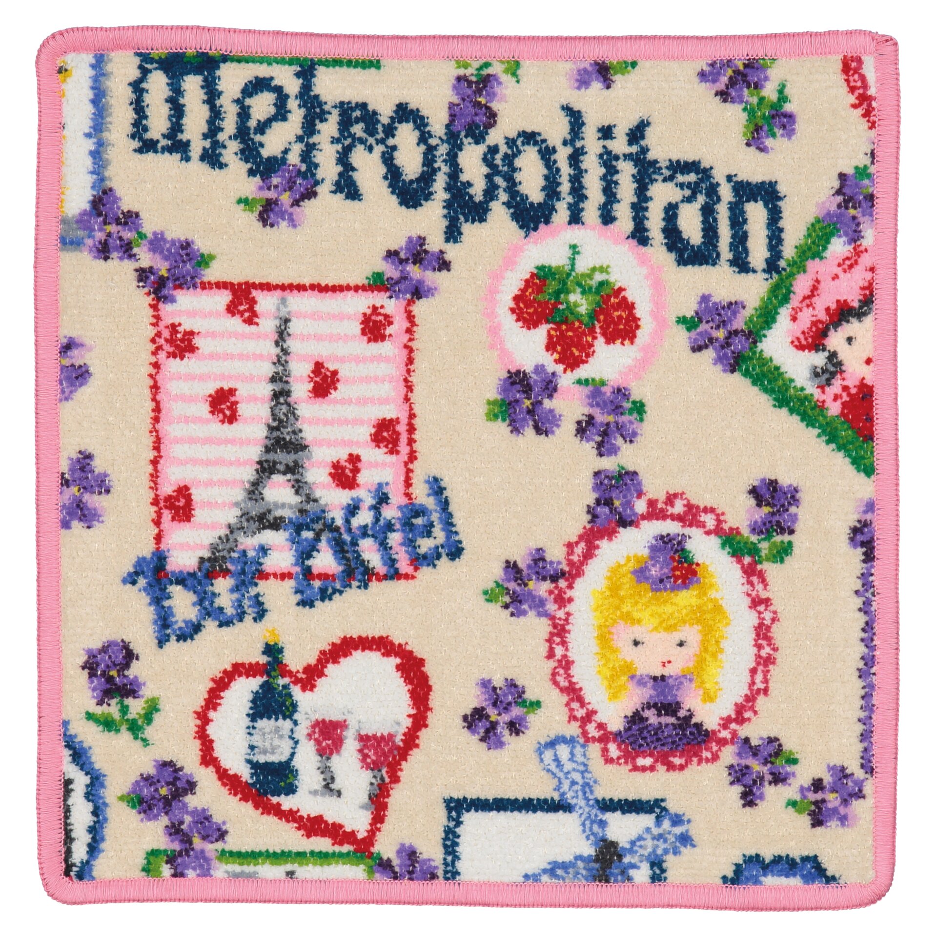 TOUR Chenille Gesichtstuch 25 × 25 cm Himbeere – Luxuriöses FEILER Gesichtstuch aus Original FEILER-Chenille, Made in Germany.