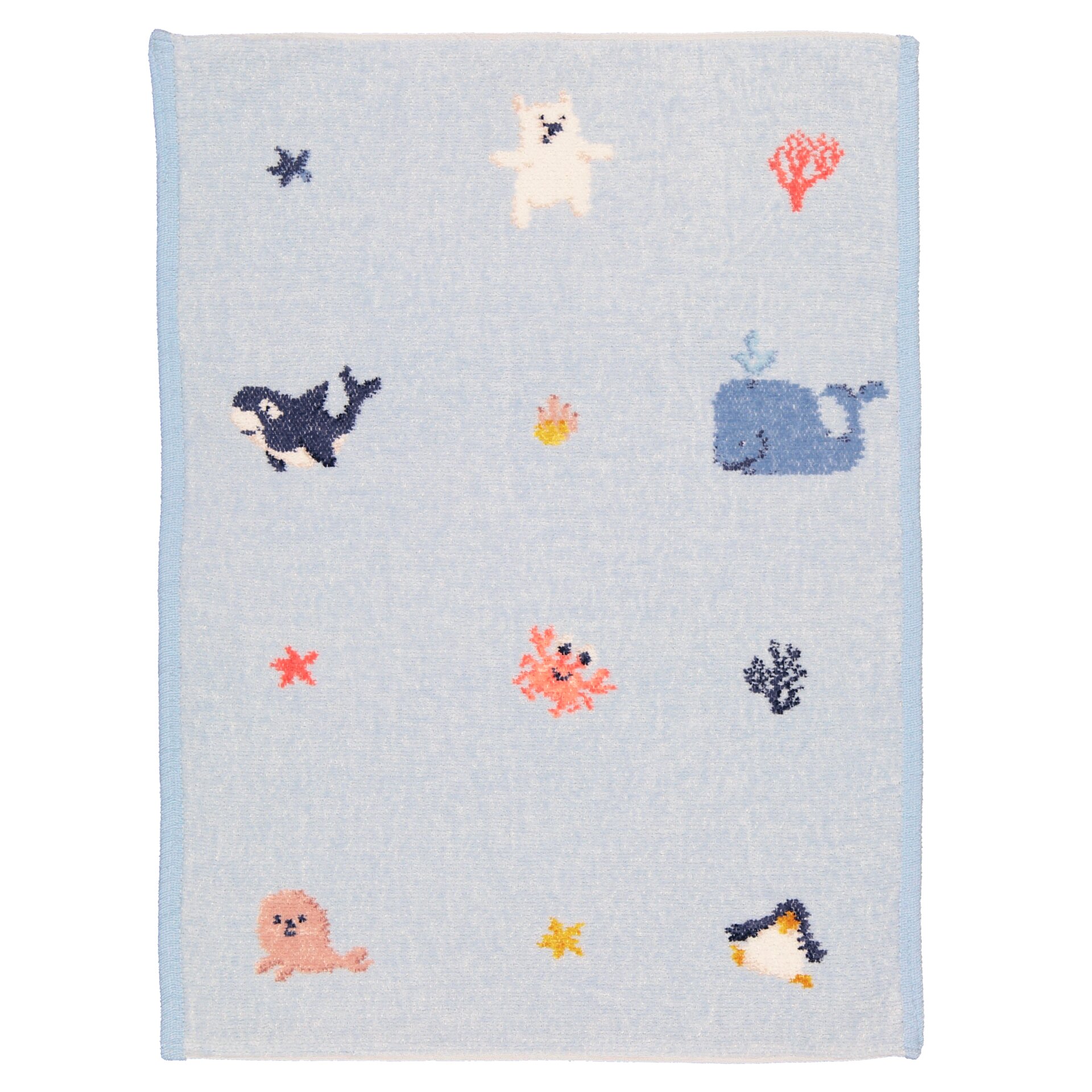 FEILER Guest Towel from the POLAR FRIENDS collection, size 37 × 50 cm, product view 2, made from Original FEILER chenille in Germany.