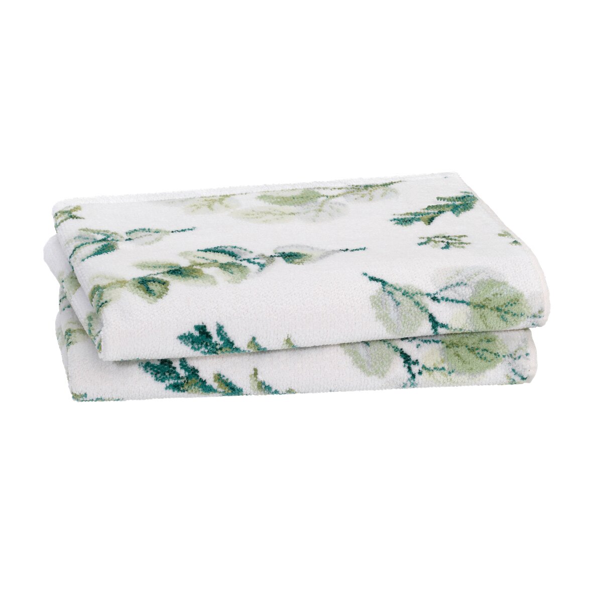 Chenille Handtuch mit Blättermuster – Luxuriöses FEILER Handtuch der Kollektion GENTLE LEAVES LEGEWARE aus Original FEILER-Chenille, Made in Germany.