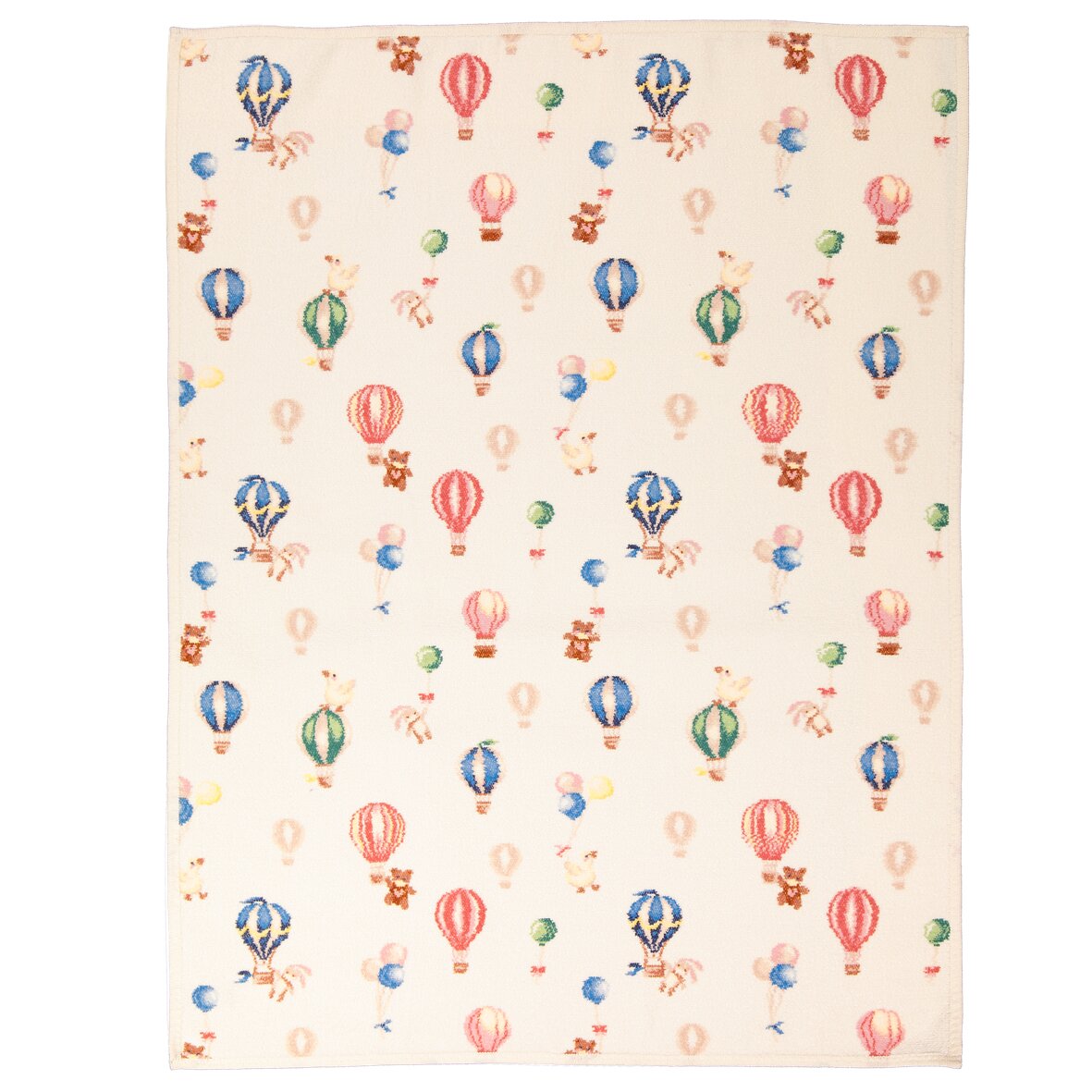 FEILER Baby Blanket from the DREAMY BALLOONS collection, size 75 × 100 cm, made from Original FEILER chenille in Germany.