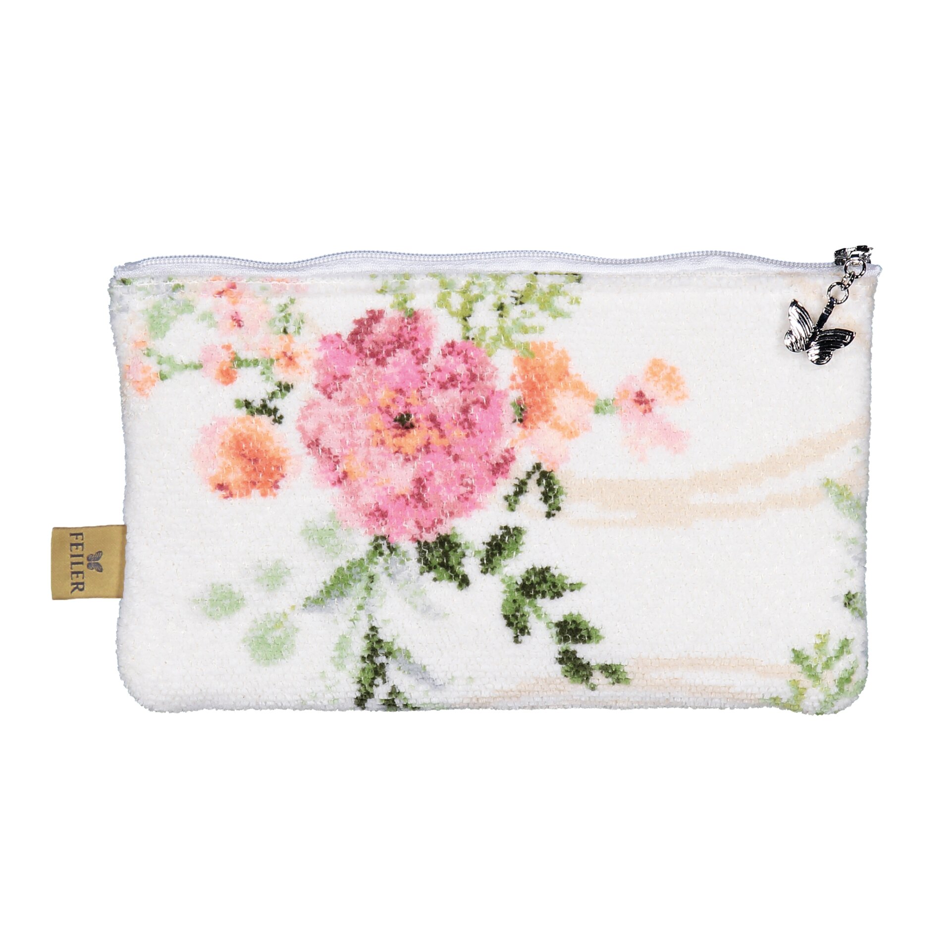 Soft FEILER toiletry bag SWEET, 14 x 5 cm, made from Original FEILER chenille, German craftsmanship.