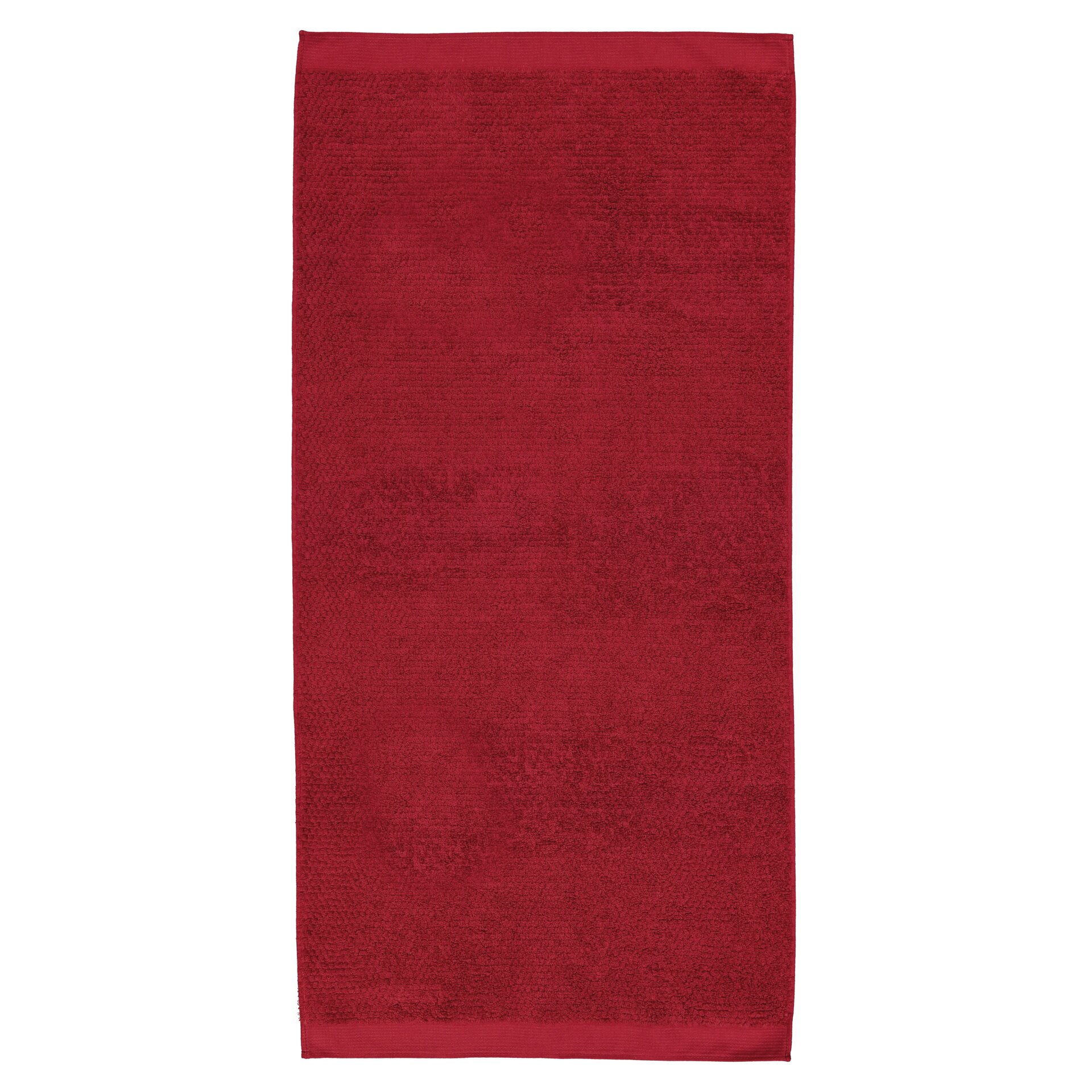 Ibiza Duschtuch 68x150 cm Frottier rot – Luxuriöses FEILER Duschtuch in der Größe 68 × 150 cm aus Frottier mit Original FEILER-Chenille-Bordüre, Made in Germany.
