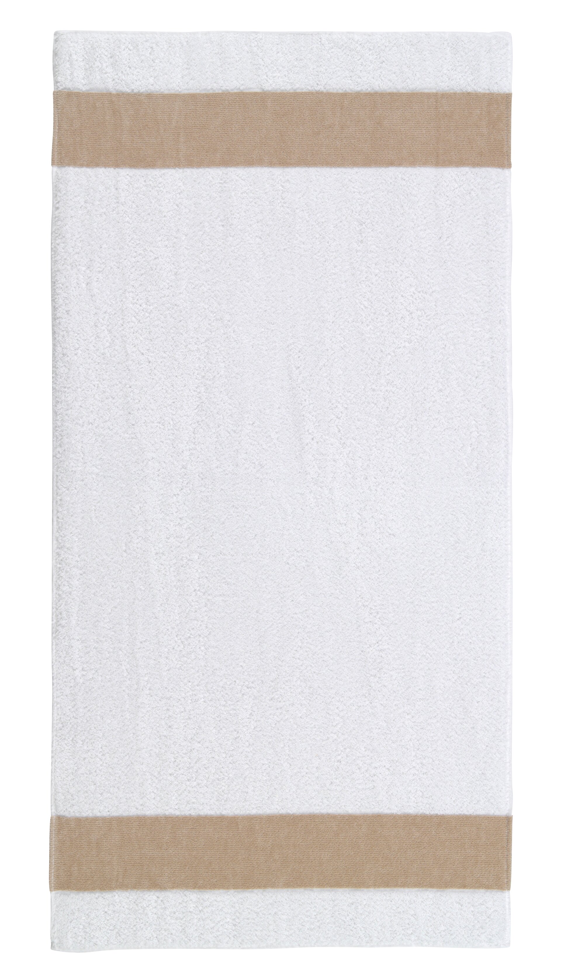 EXCLUSIV Handtuch 50 x 100 cm Frottier kiesel – Luxuriöses FEILER Handtuch in der Größe 50 × 100 cm aus Frottier mit Original FEILER-Chenille-Bordüre, Made in Germany.