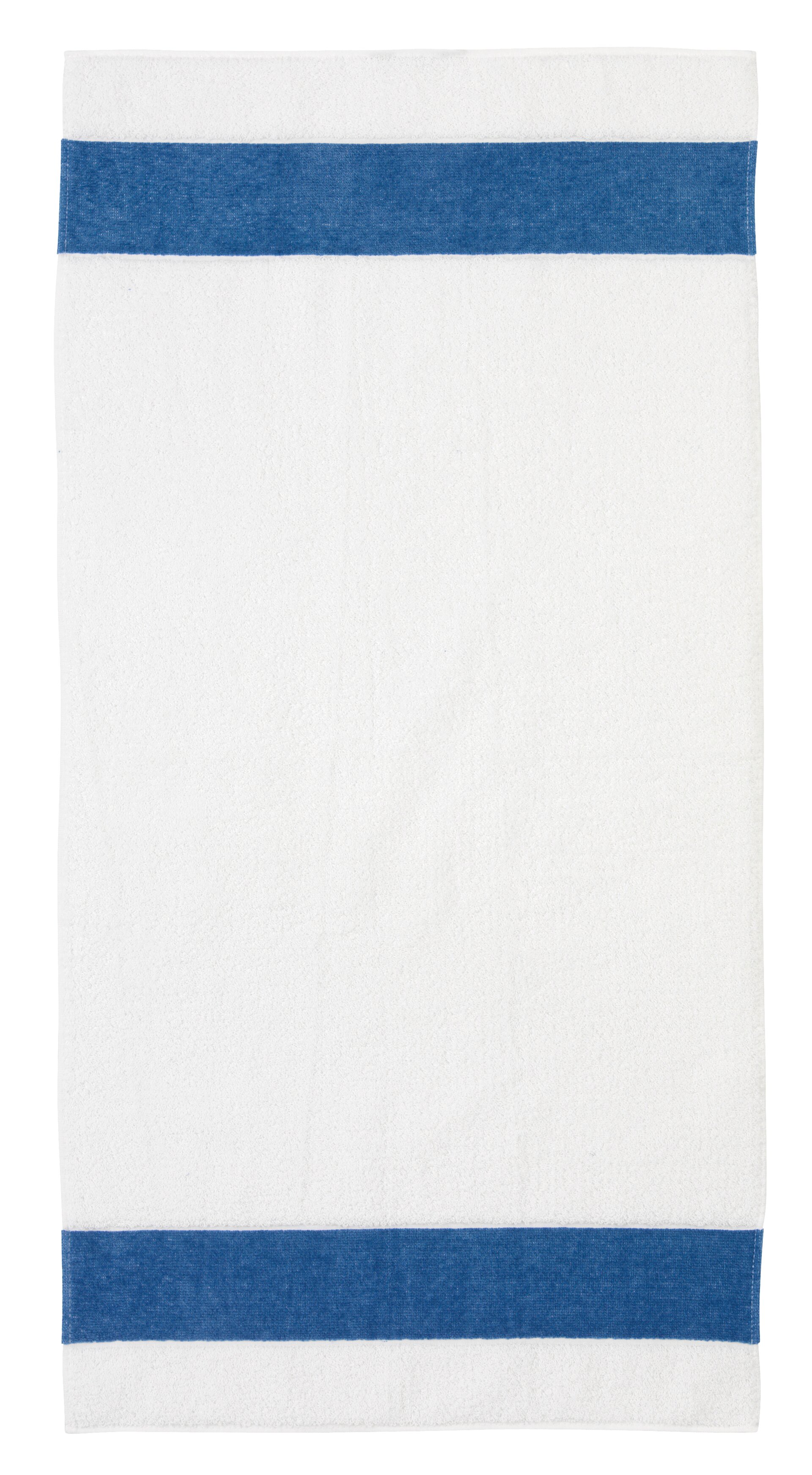 EXCLUSIV Handtuch 50 x 100  cm Frottier jeansblau – Luxuriöses FEILER Handtuch in der Größe 50 × 100  cm aus Frottier mit Original FEILER-Chenille-Bordüre, Made in Germany.
