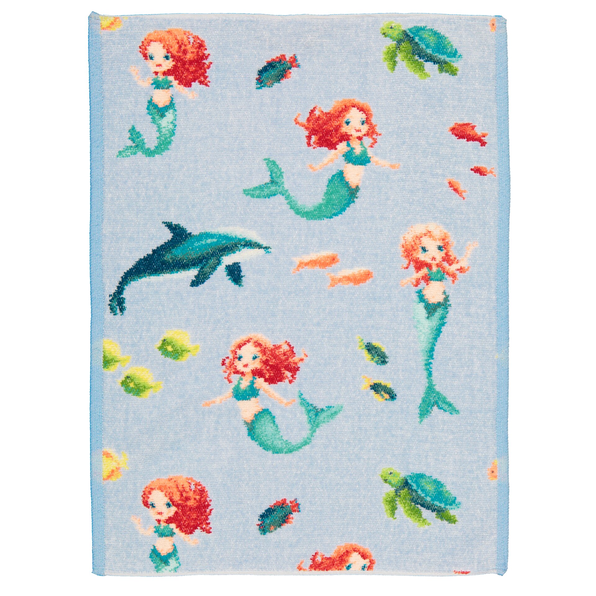 MERMAID Chenille Gästehandtuch 37 × 50 cm – Luxuriöses FEILER Handtuch aus Original FEILER-Chenille, Made in Germany.