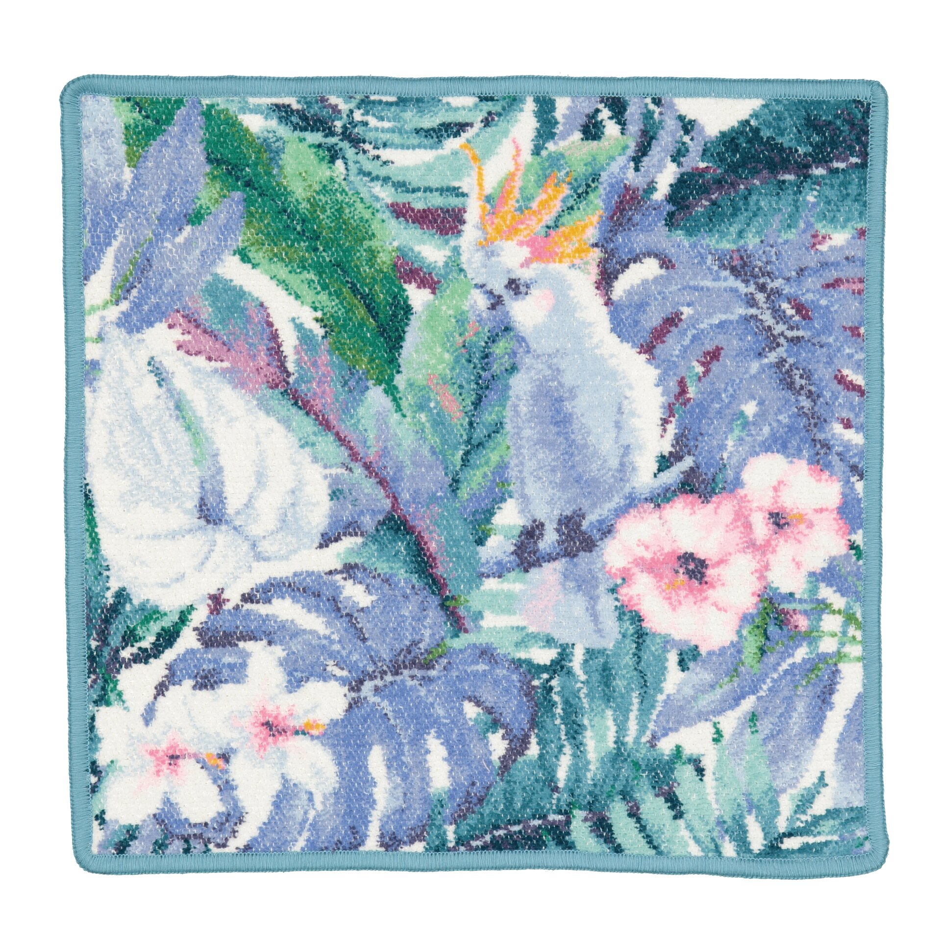 TROPICAL Chenille Gesichtstuch 30 × 30 cm – Luxuriöses FEILER Gesichtstuch aus Original FEILER-Chenille, Made in Germany.