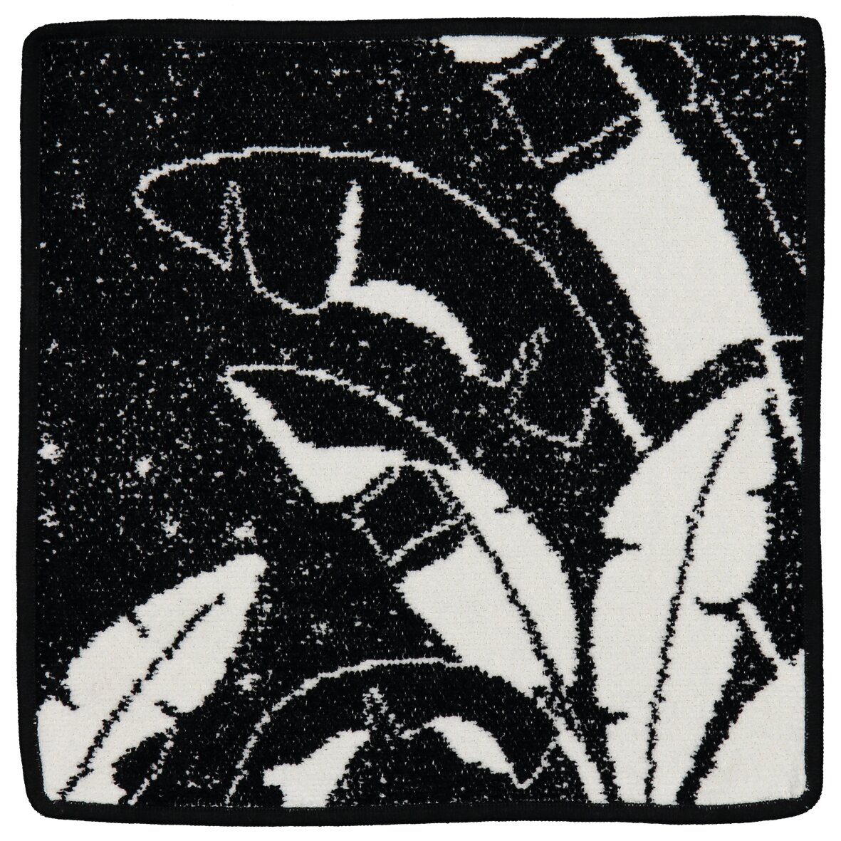 NIGHT Chenille Beautytuch 30 × 30 cm – Luxuriöses FEILER Handtuch in Schwarz aus Original FEILER-Chenille, Made in Germany.