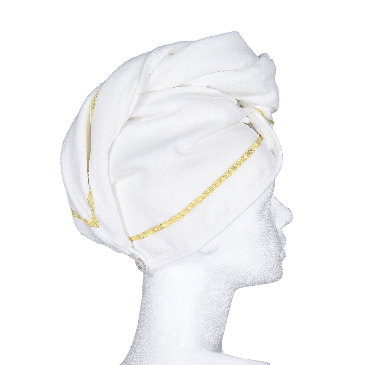 LA Chenille Handtuch-Turban one size Weiß – Luxuriöser FEILER Handtuch-Turban aus Original FEILER-Chenille, Made in Germany.